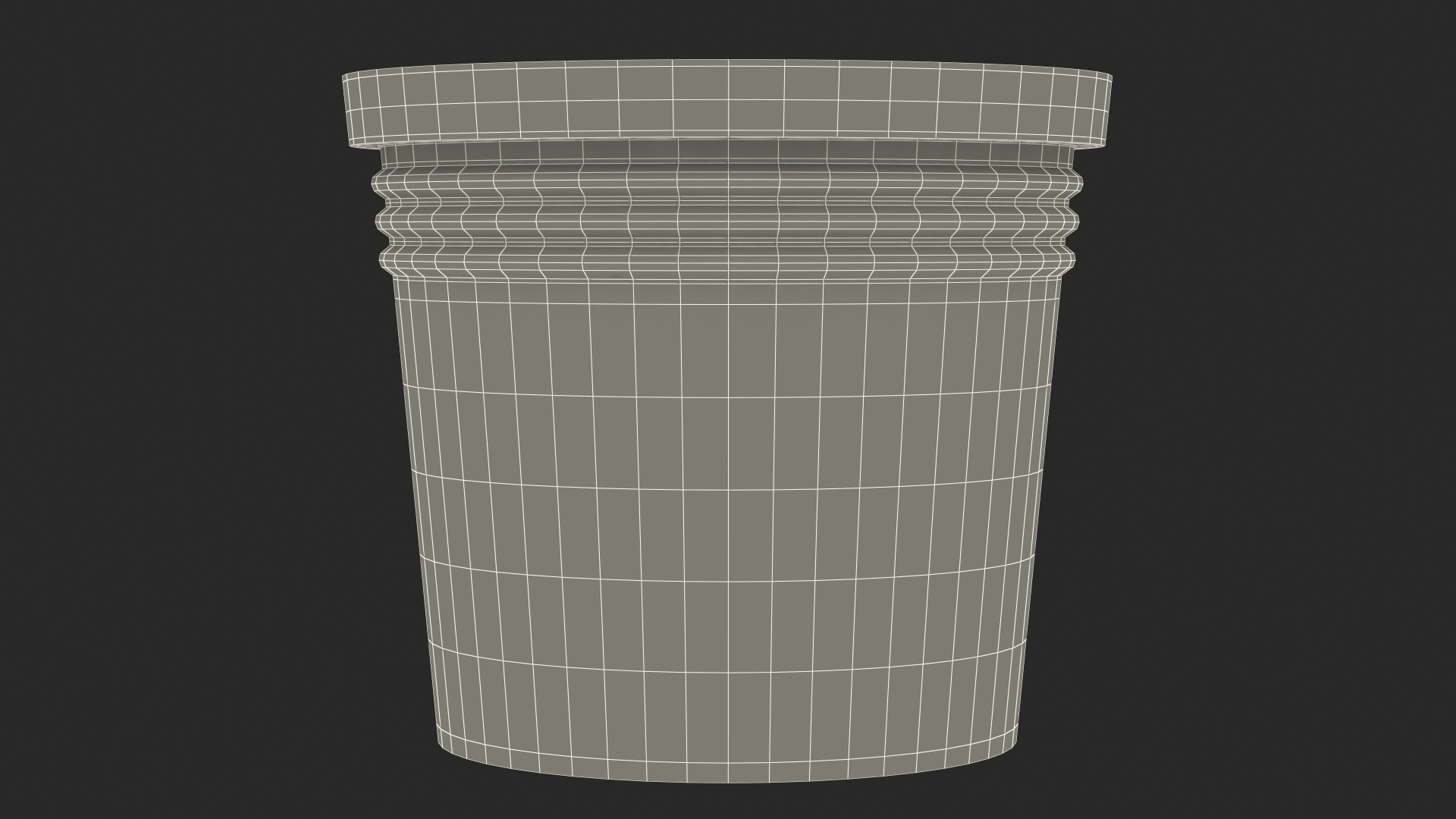 3D Plant Pot Red model