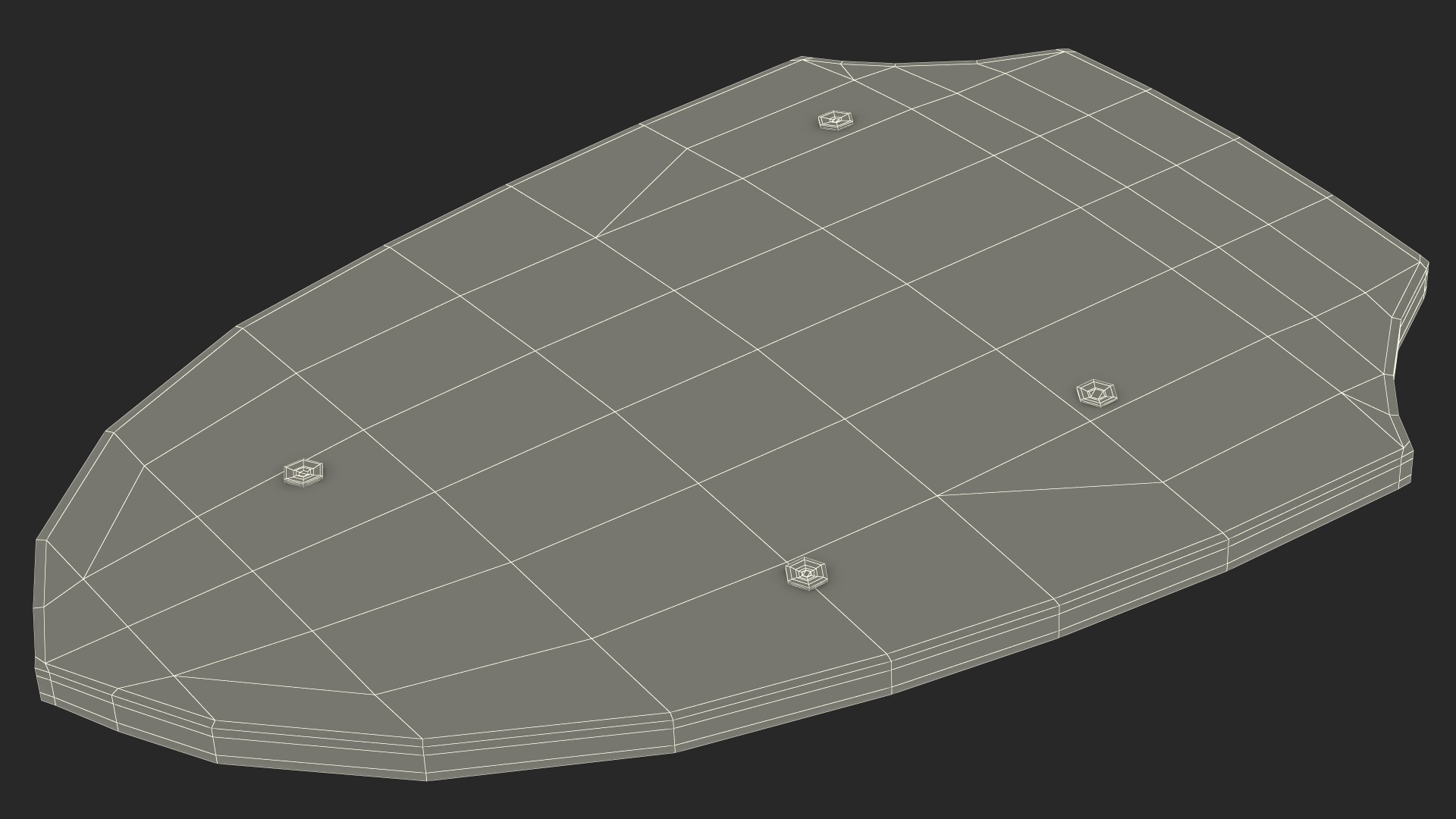 Toy Wooden Shield 3D