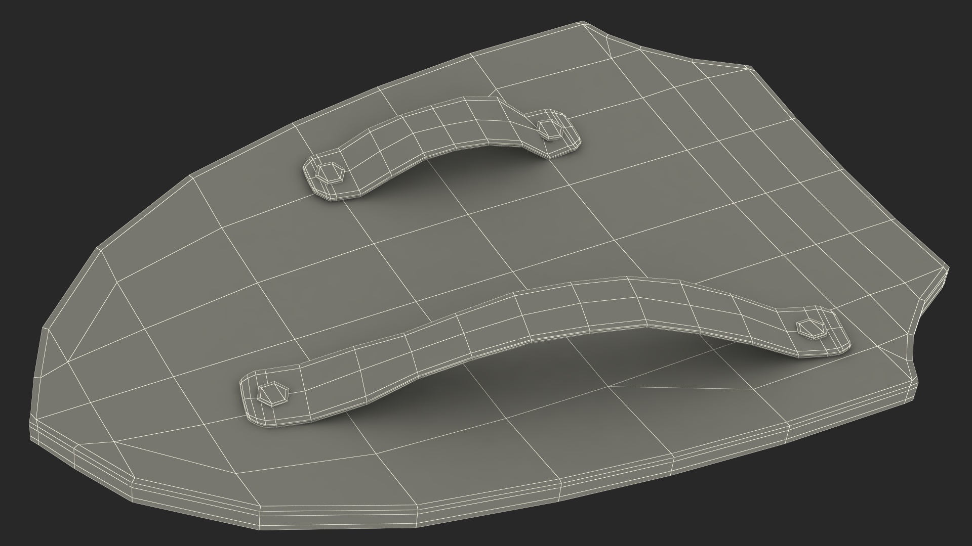 Toy Wooden Shield 3D