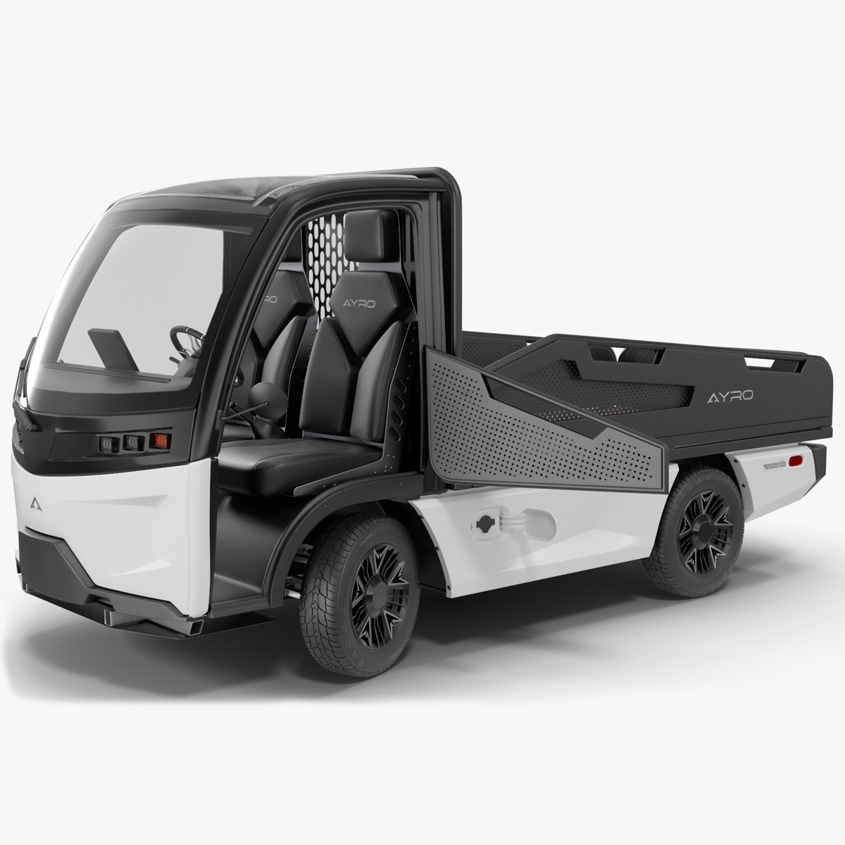3D AYRO Vanish Electric Mini Truck Pickup Bed Rigged for Cinema 4D model
