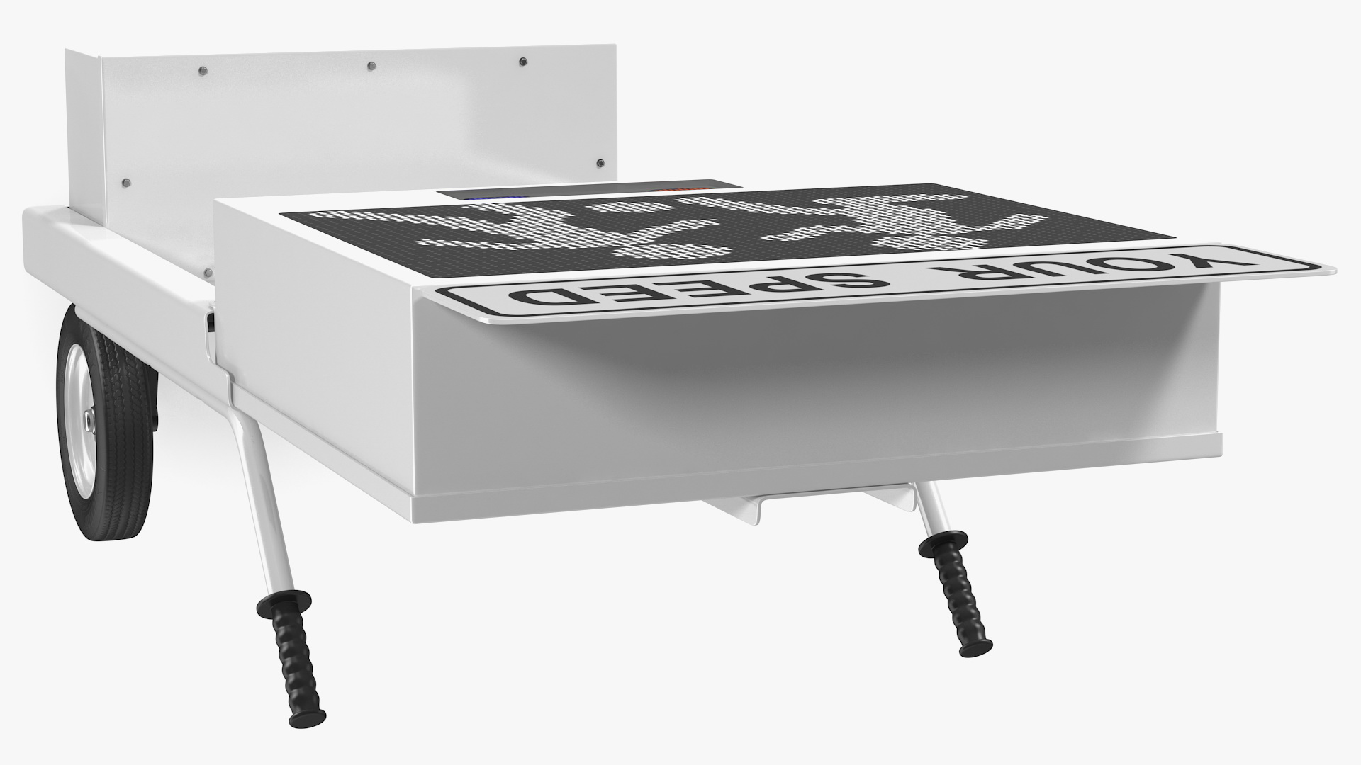 3D model Decatur Electronics 200MX Radar Speed Sign Dolly with Matrix Messaging