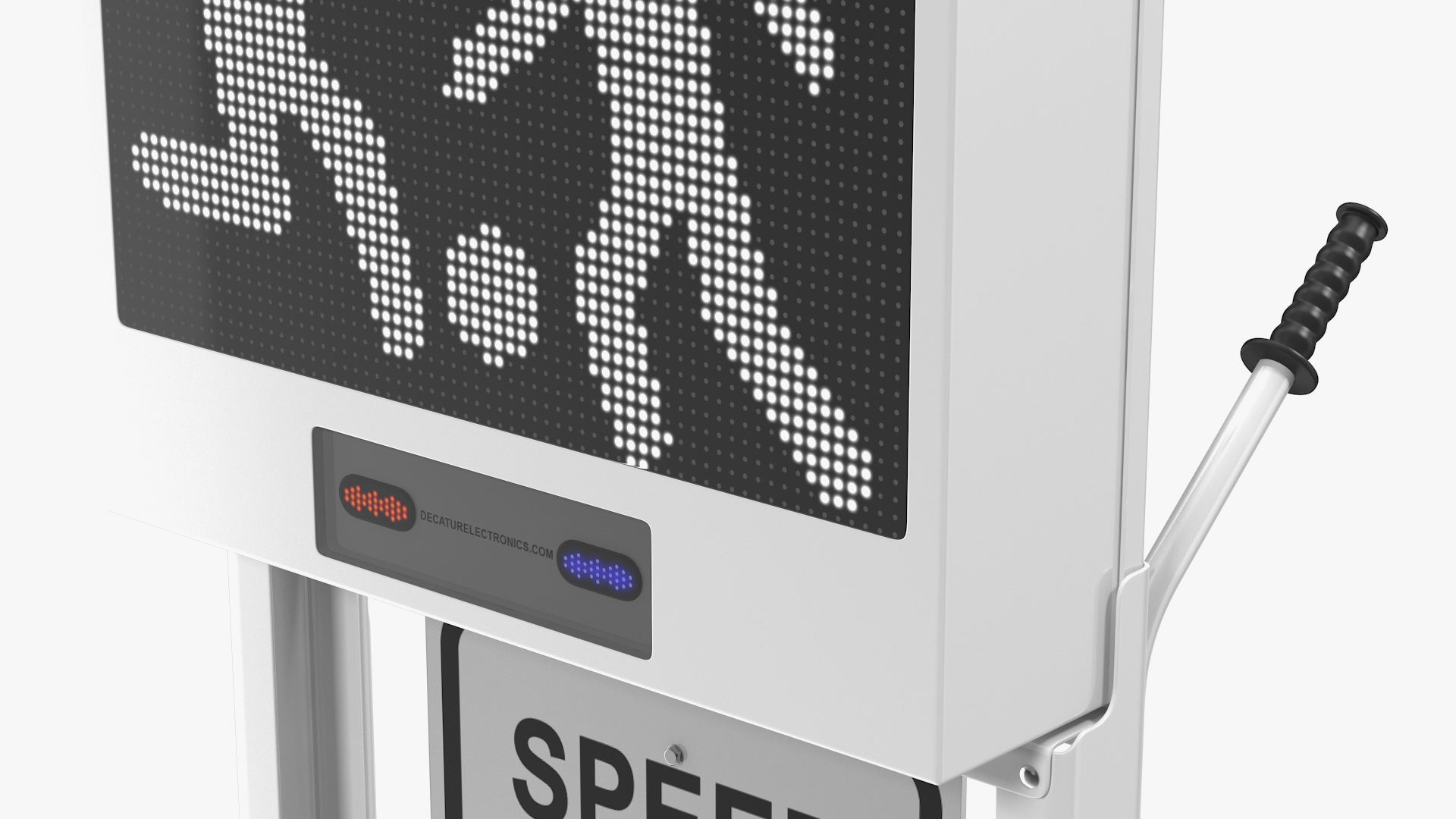 3D model Decatur Electronics 200MX Radar Speed Sign Dolly with Matrix Messaging