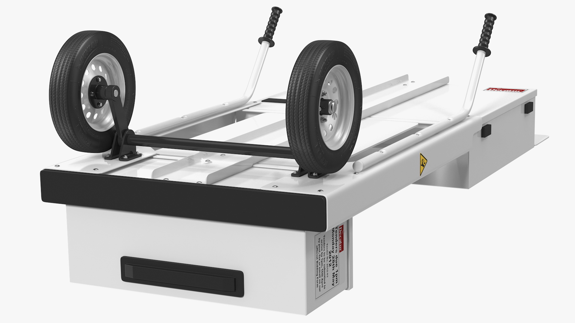 3D model Decatur Electronics 200MX Radar Speed Sign Dolly with Matrix Messaging