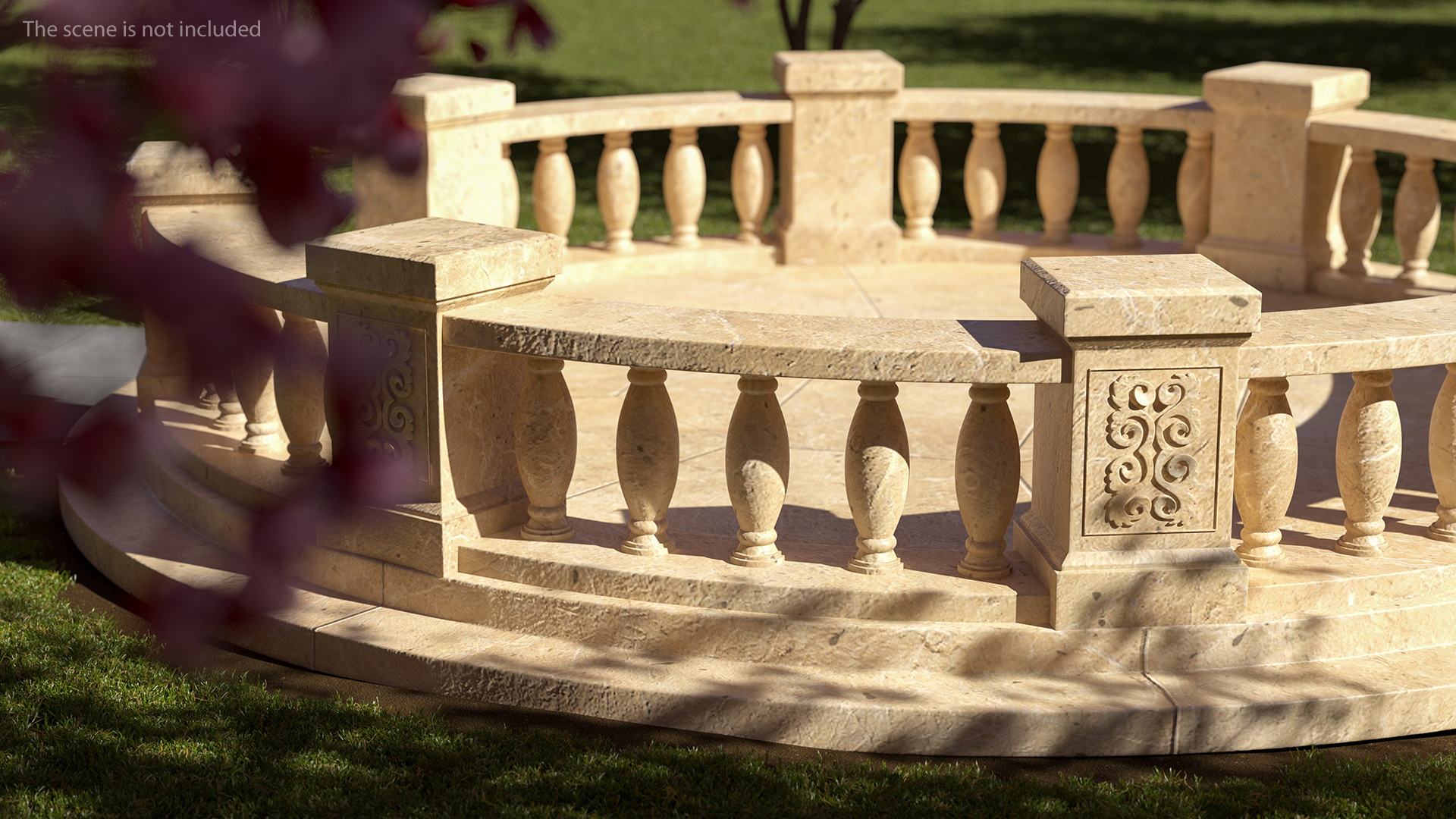 3D Stone Balustrade