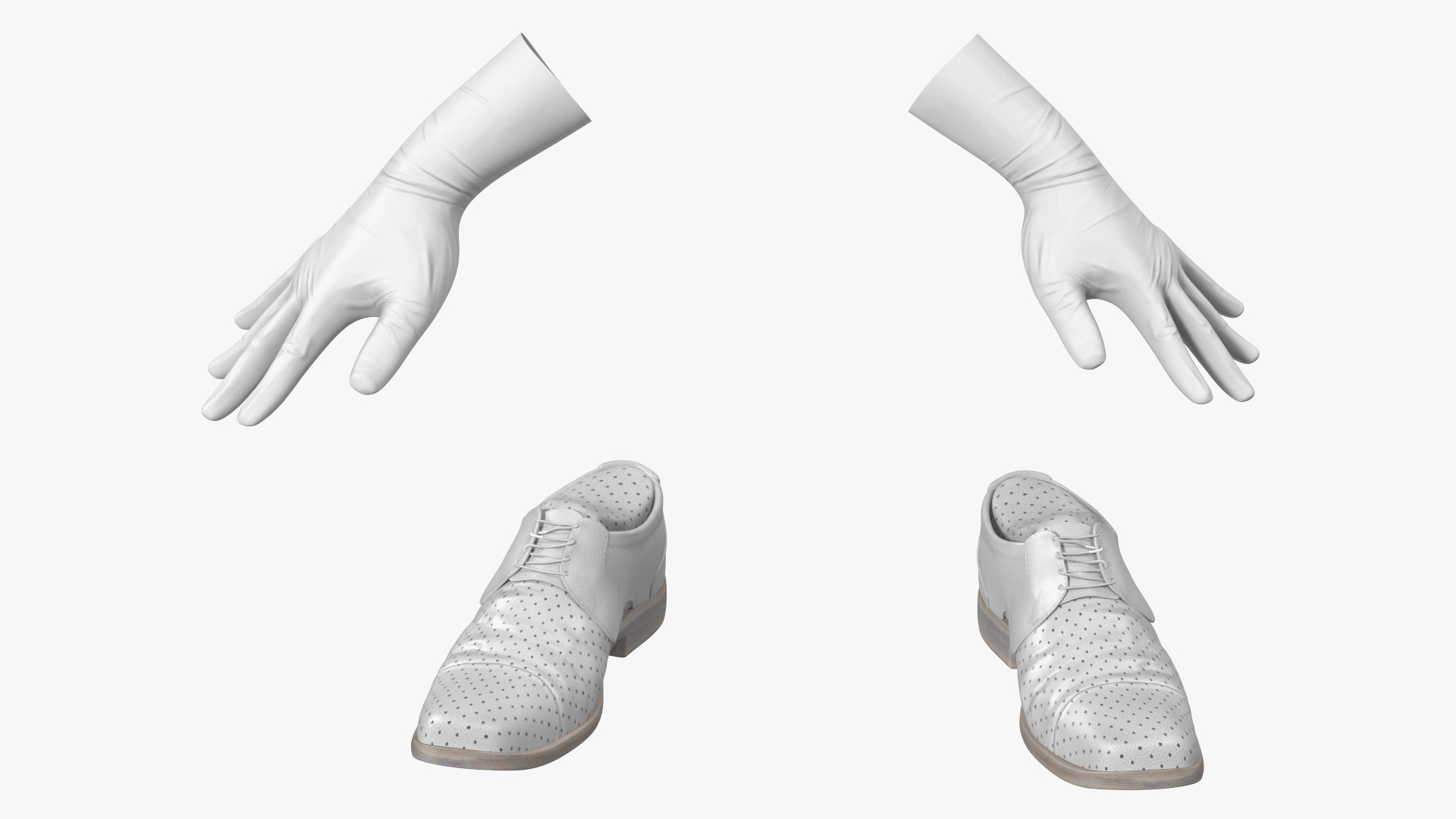 3D Asian Doctor wearing Gloves and Mask