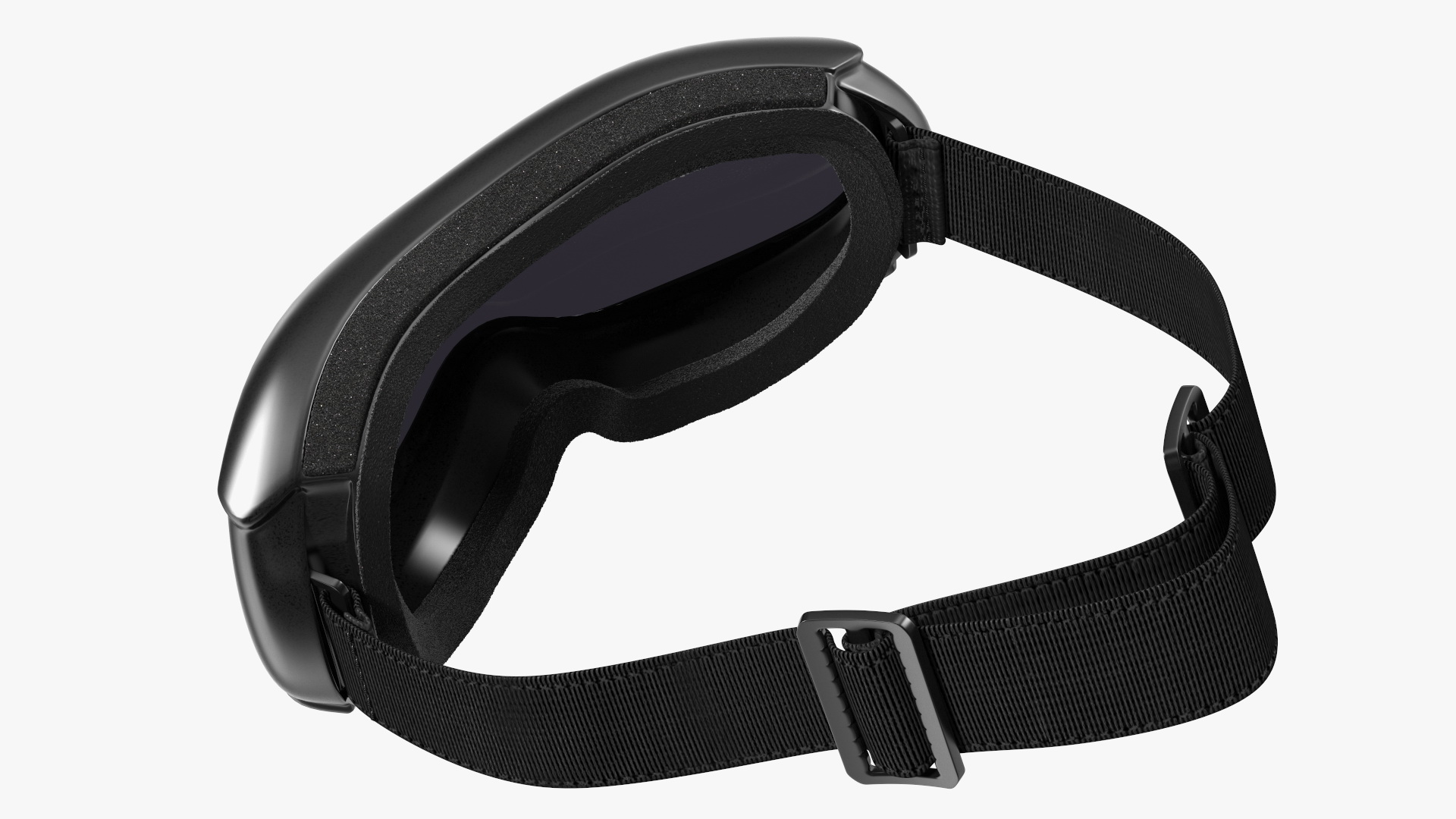 Black Ski Goggles 3D