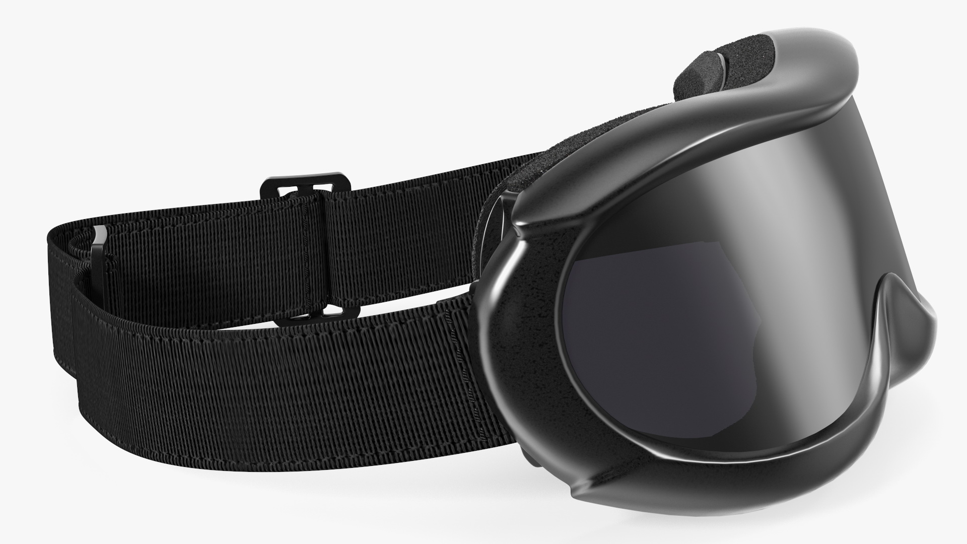 Black Ski Goggles 3D