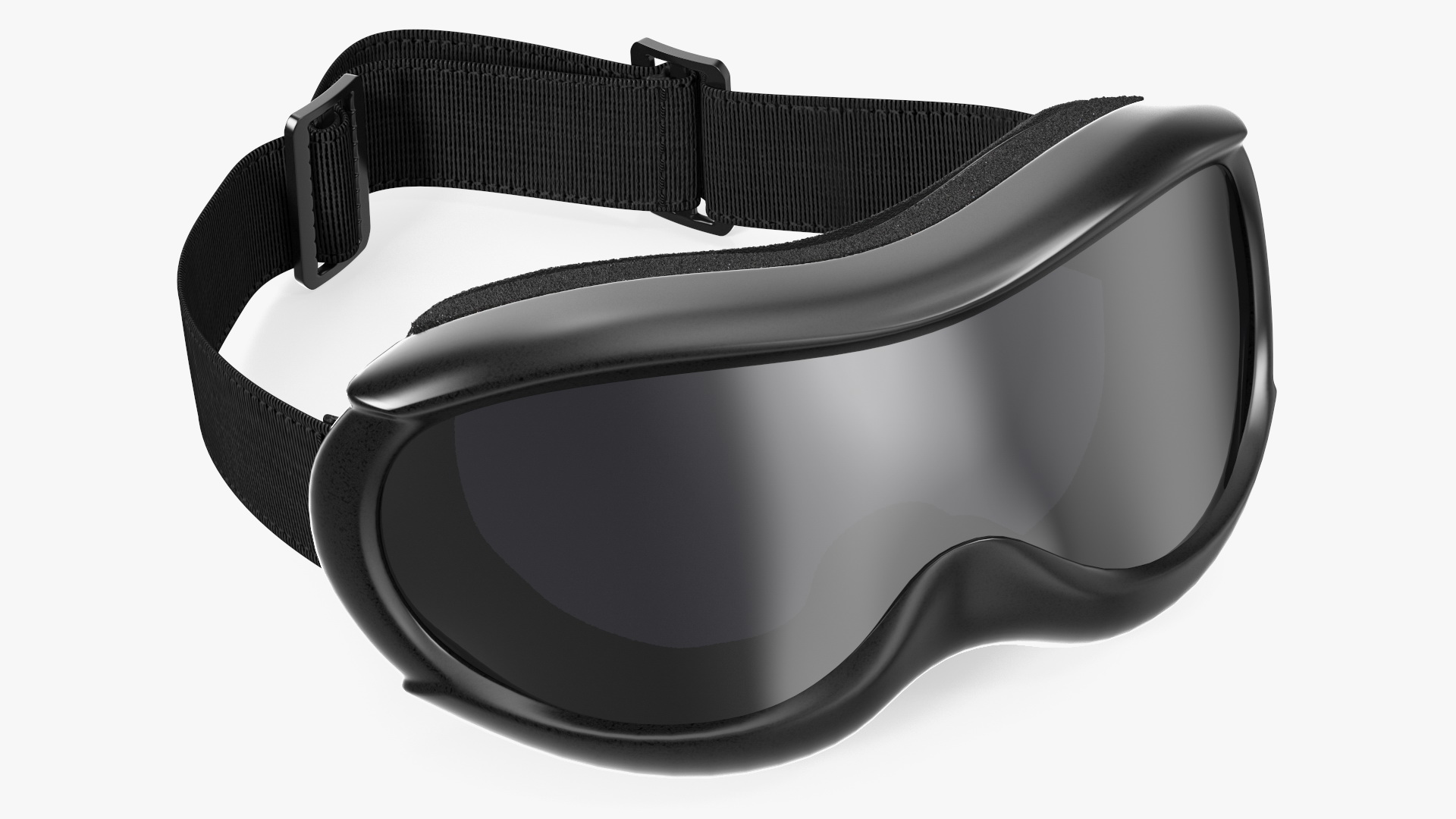 Black Ski Goggles 3D