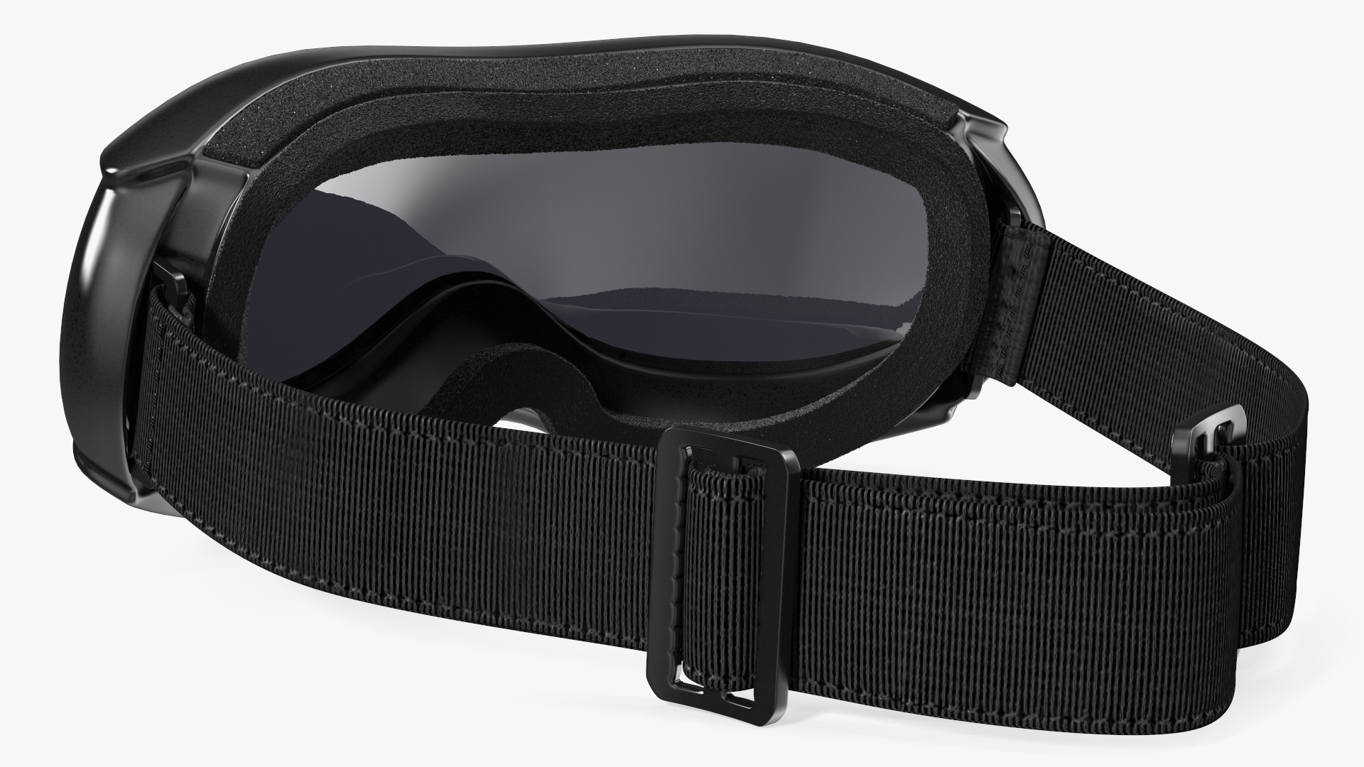 Black Ski Goggles 3D
