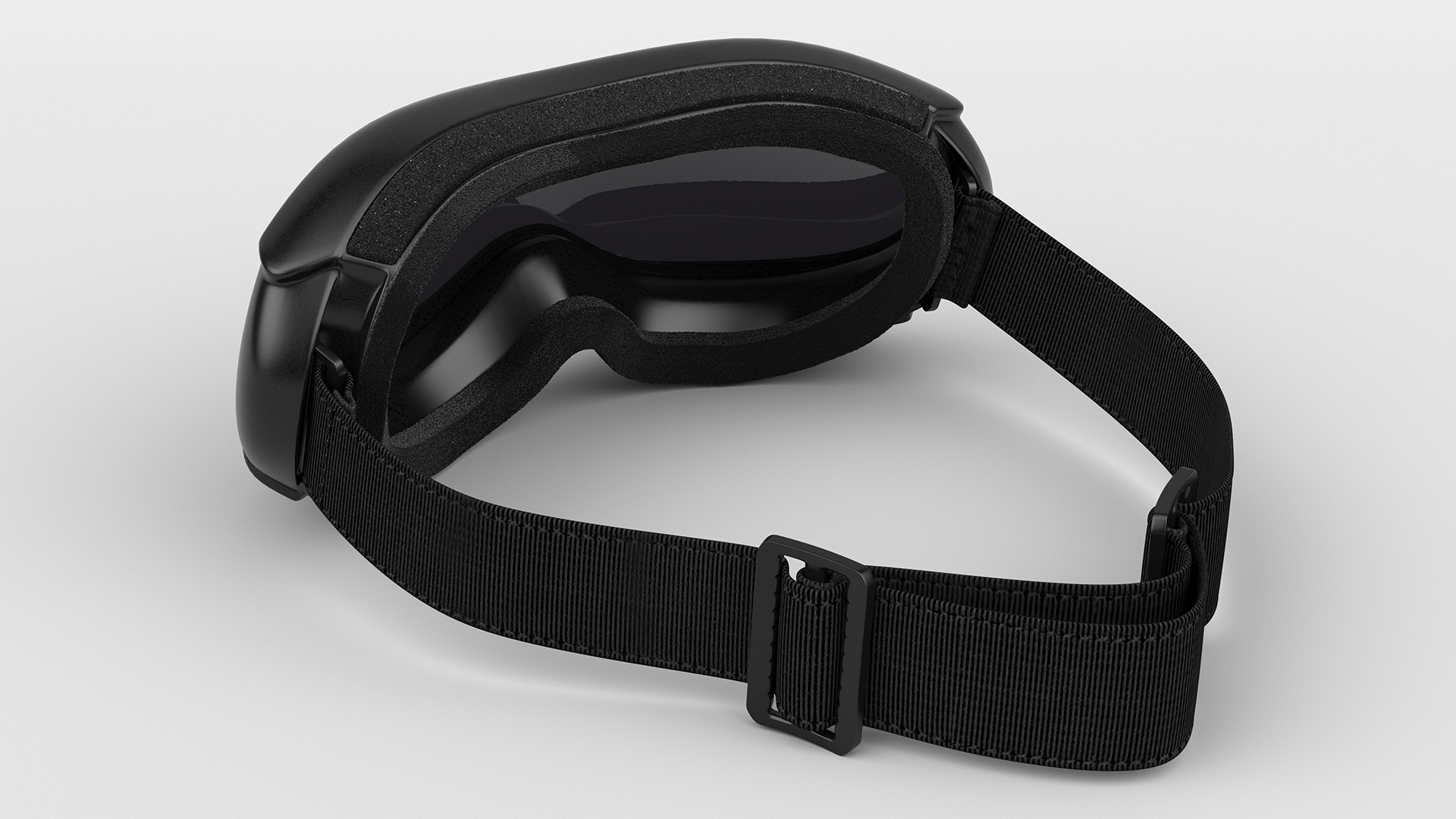Black Ski Goggles 3D