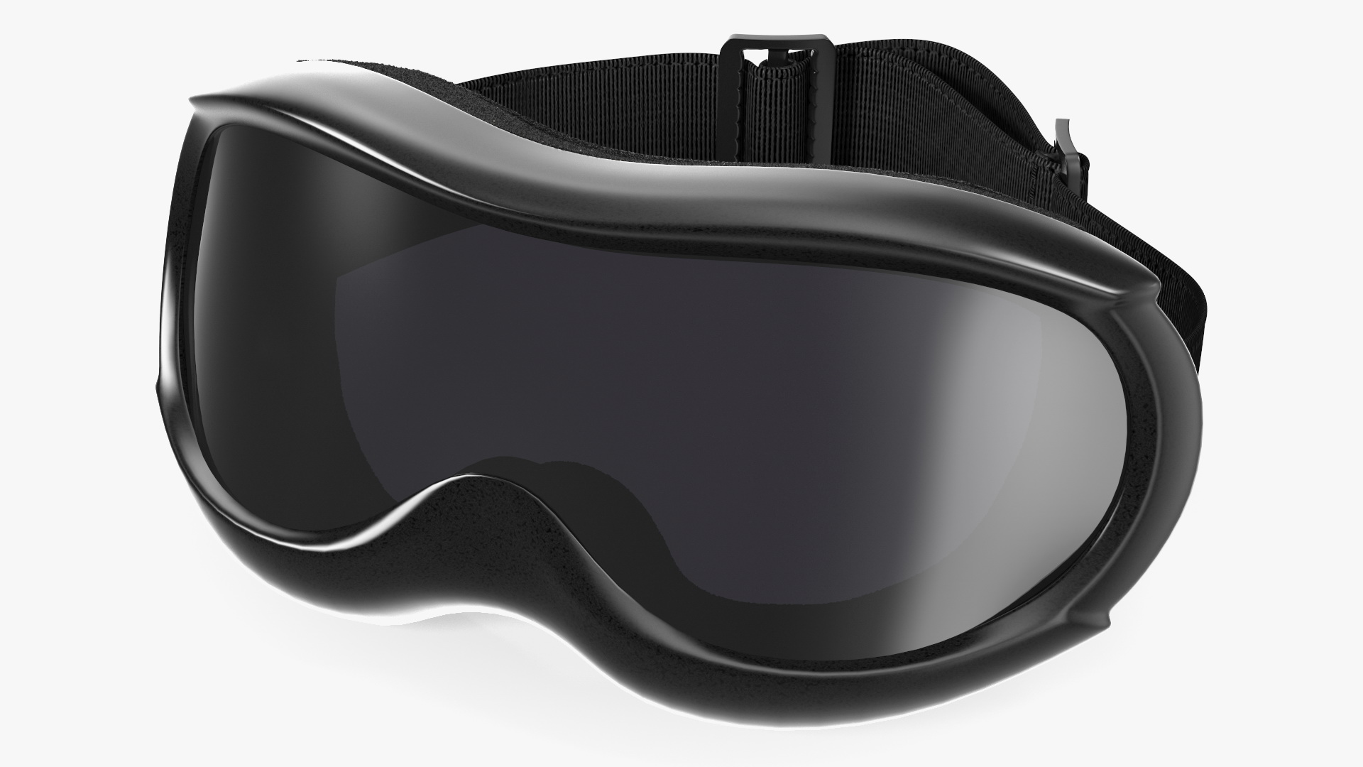 Black Ski Goggles 3D