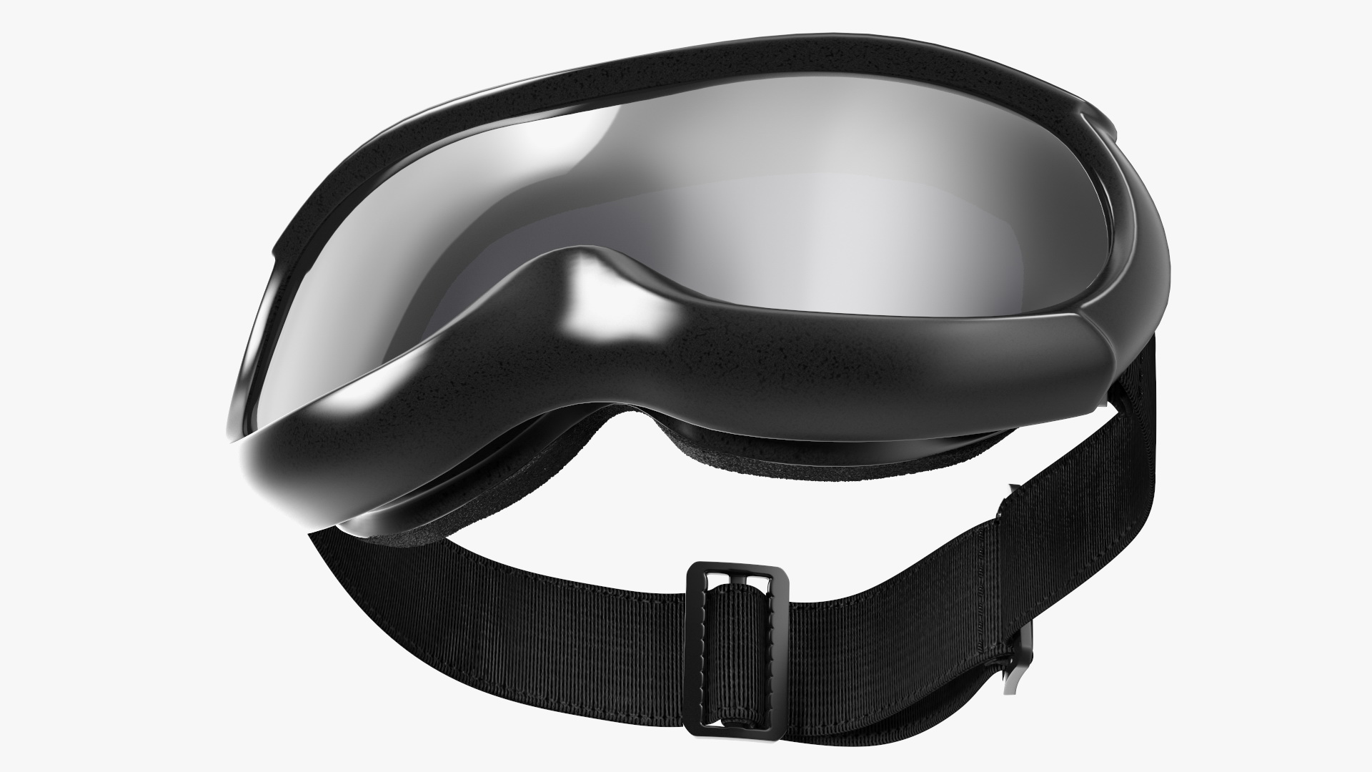 Black Ski Goggles 3D