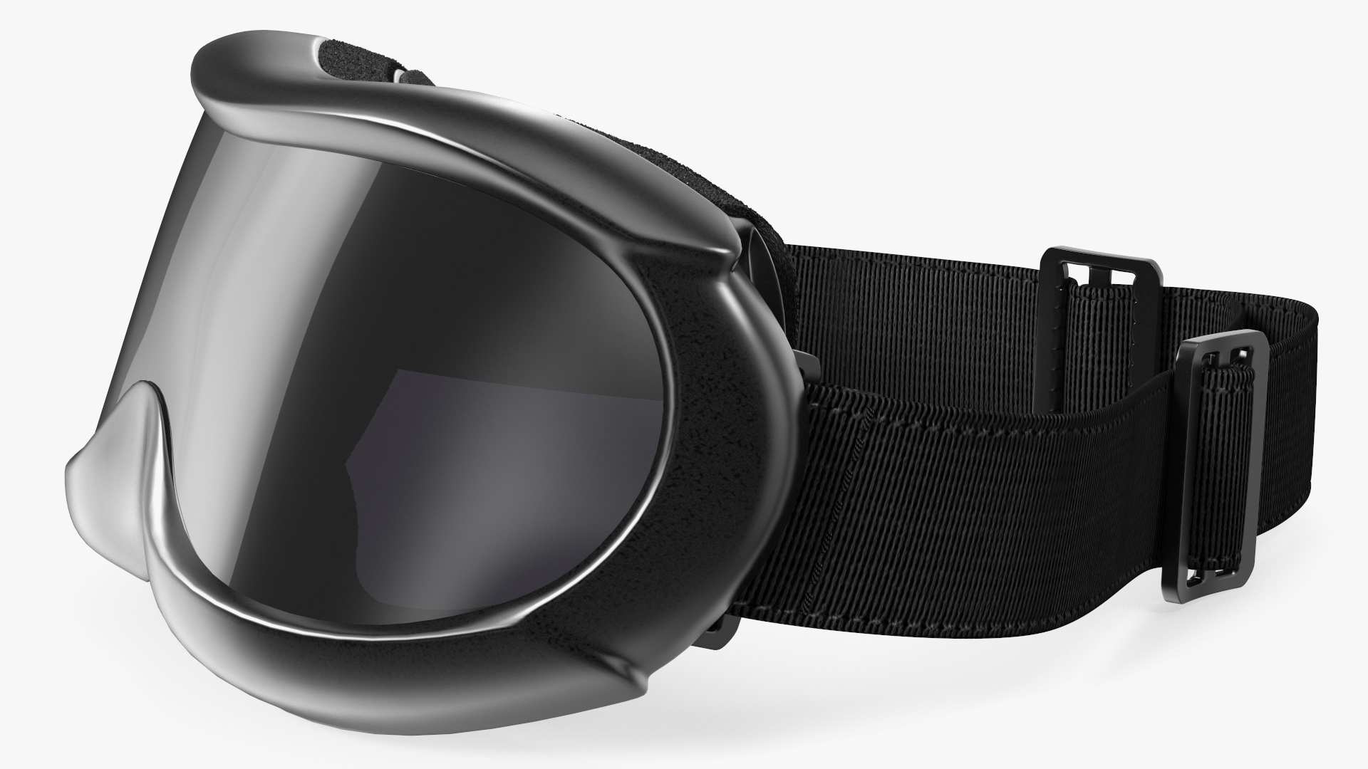 Black Ski Goggles 3D