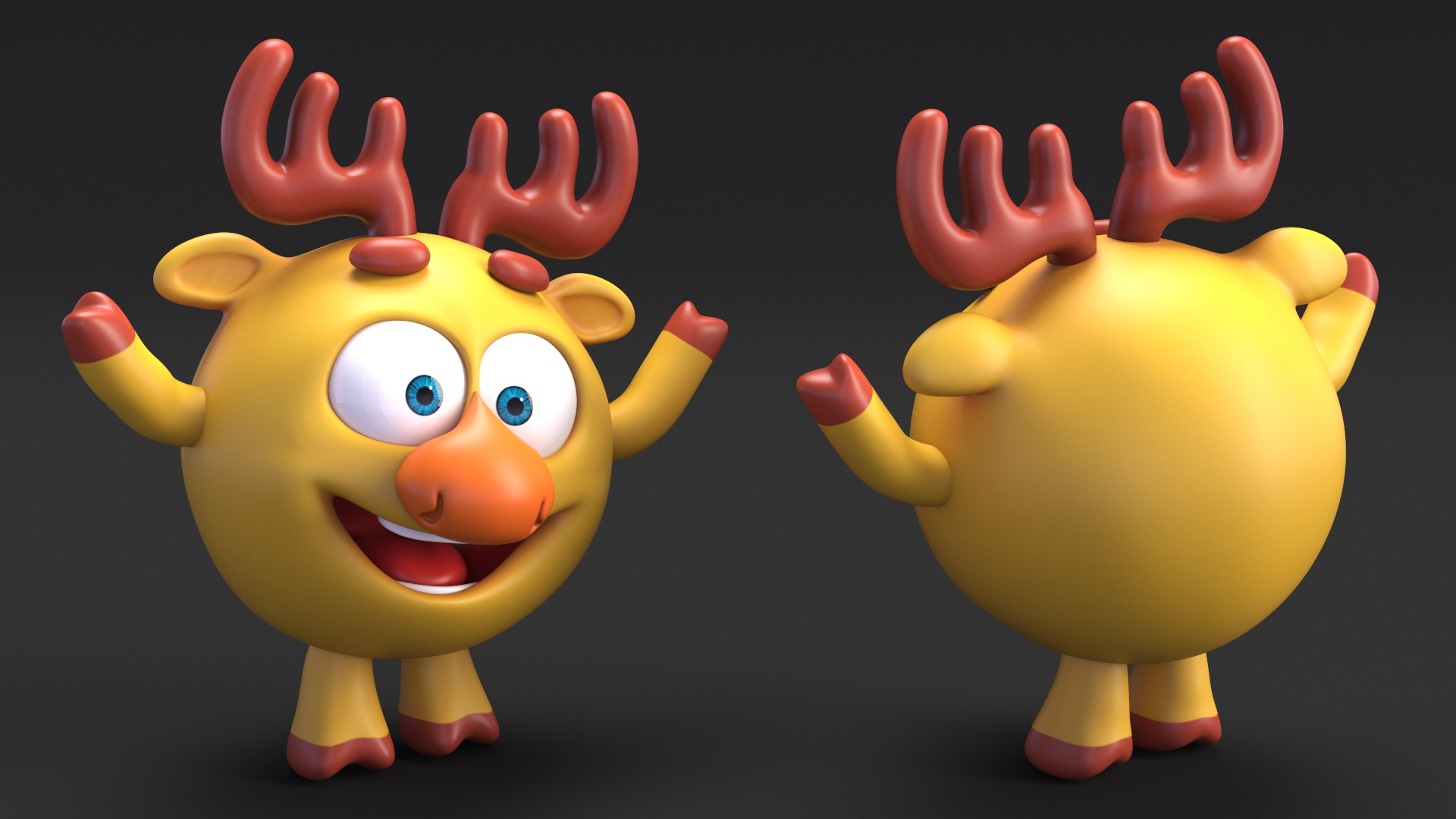 3D Dokko Character Kikoriki Rigged
