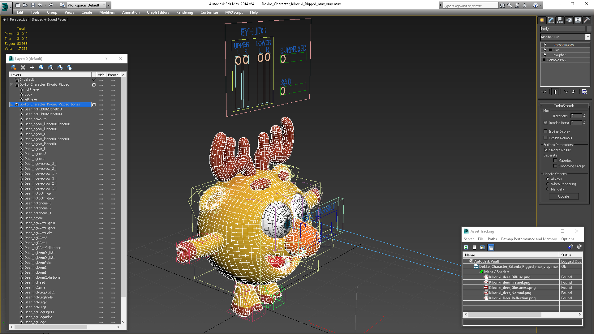 3D Dokko Character Kikoriki Rigged