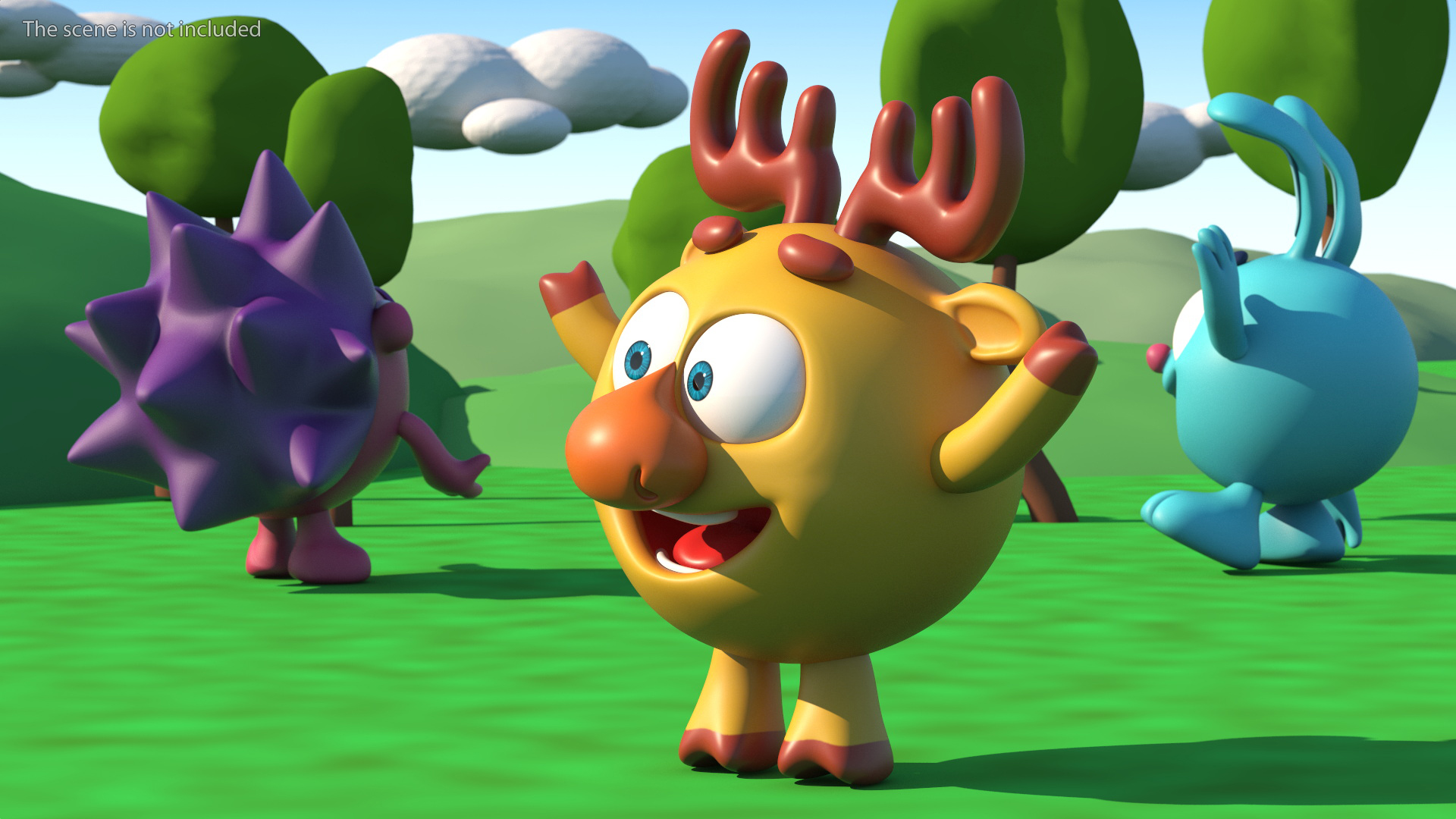 3D Dokko Character Kikoriki Rigged