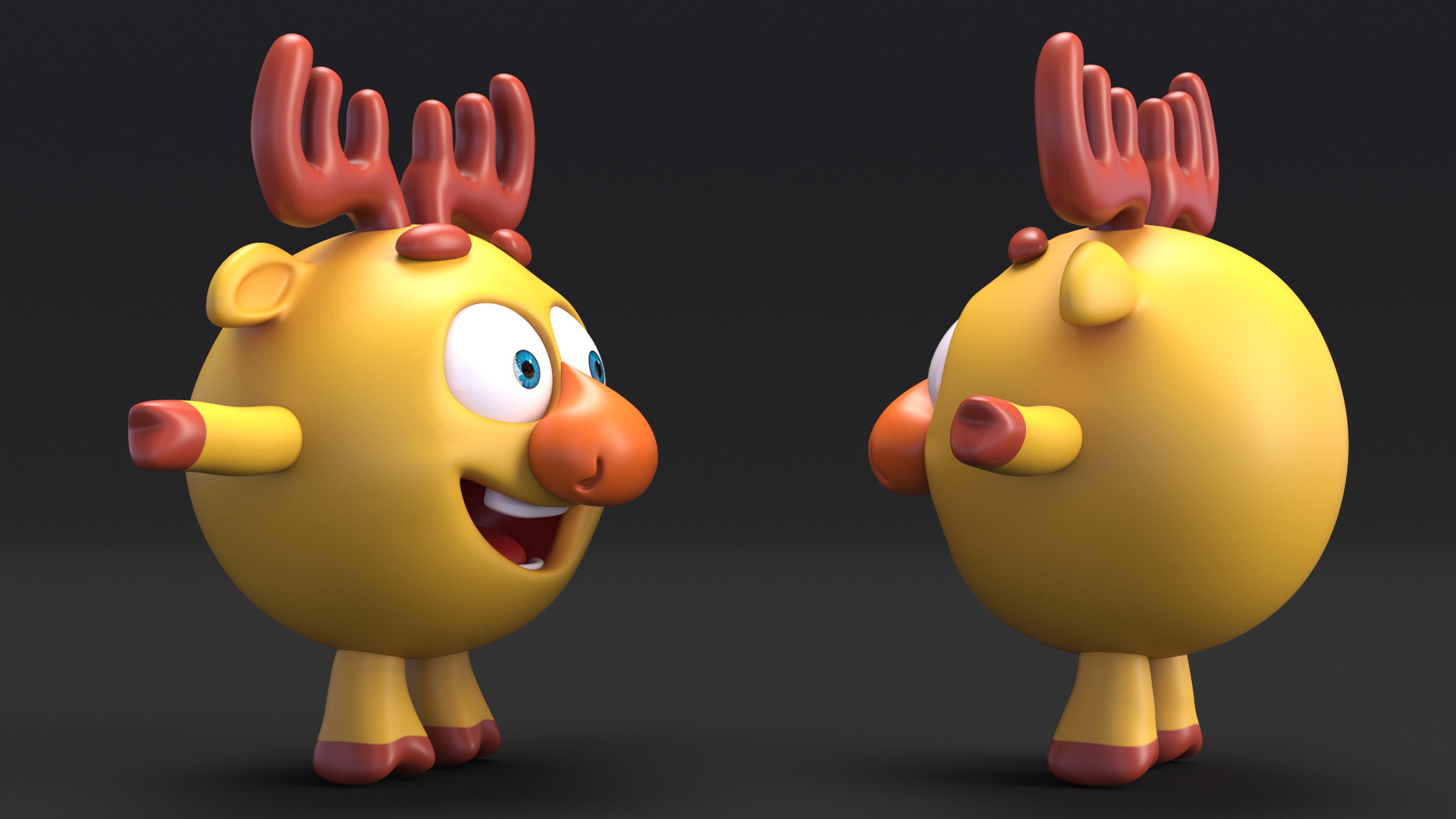 3D Dokko Character Kikoriki Rigged