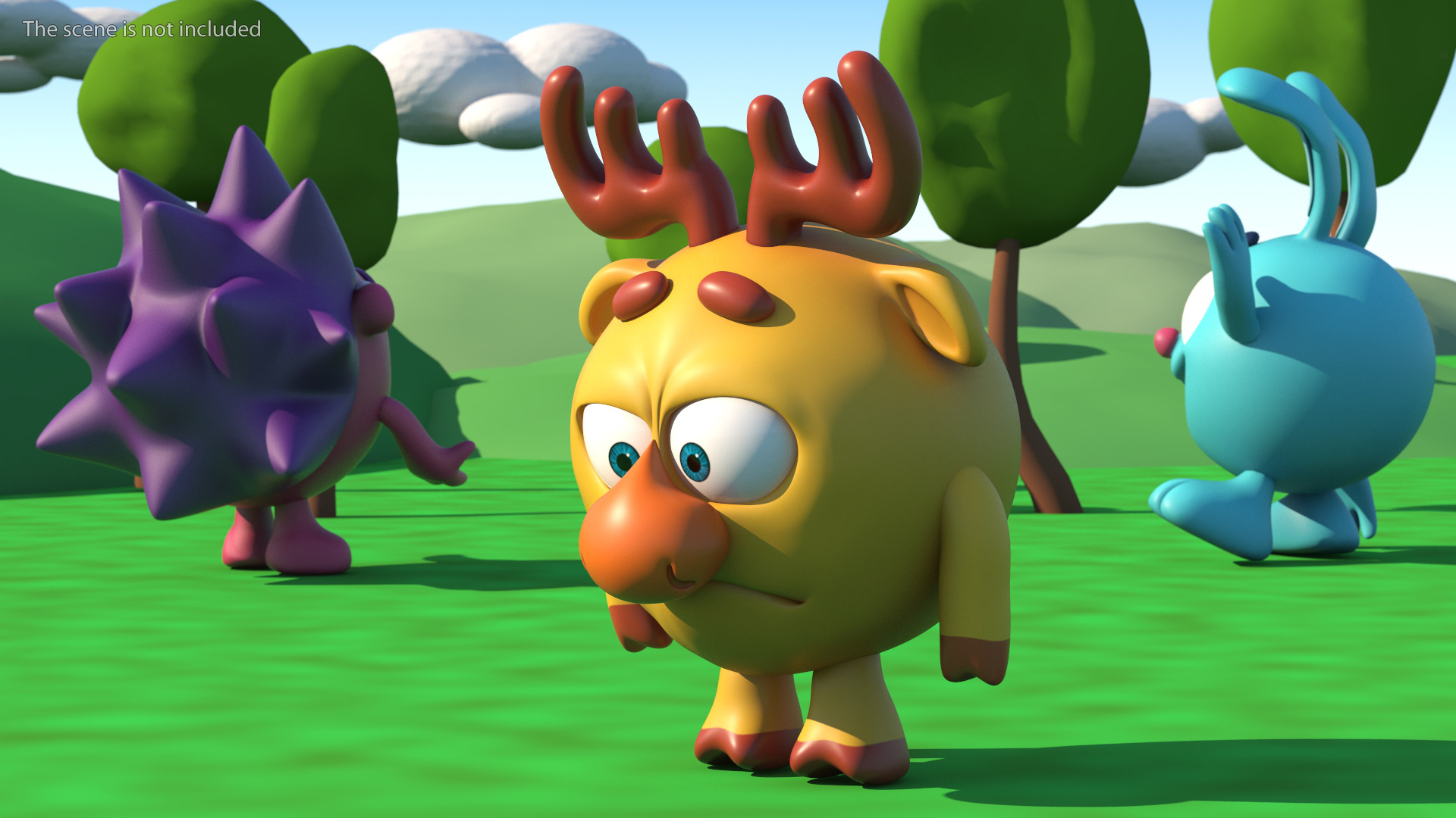 3D Dokko Character Kikoriki Rigged