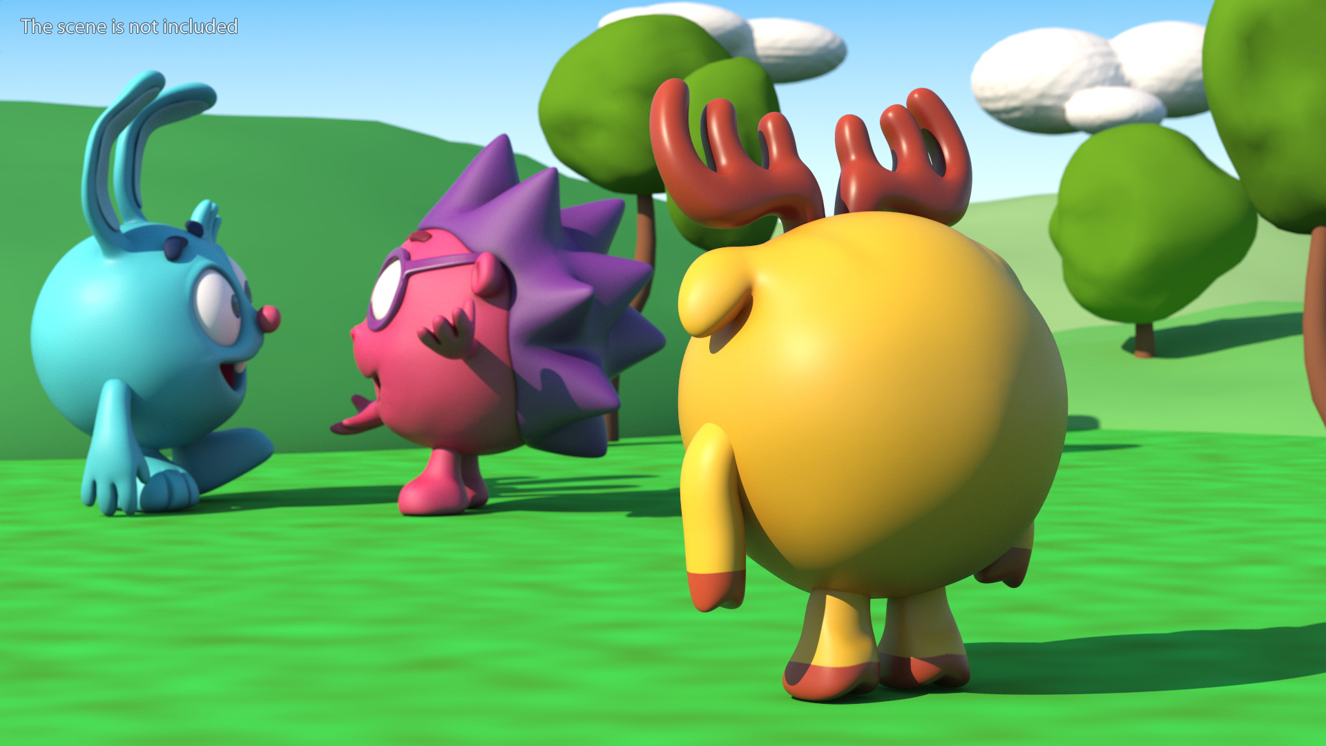 3D Dokko Character Kikoriki Rigged