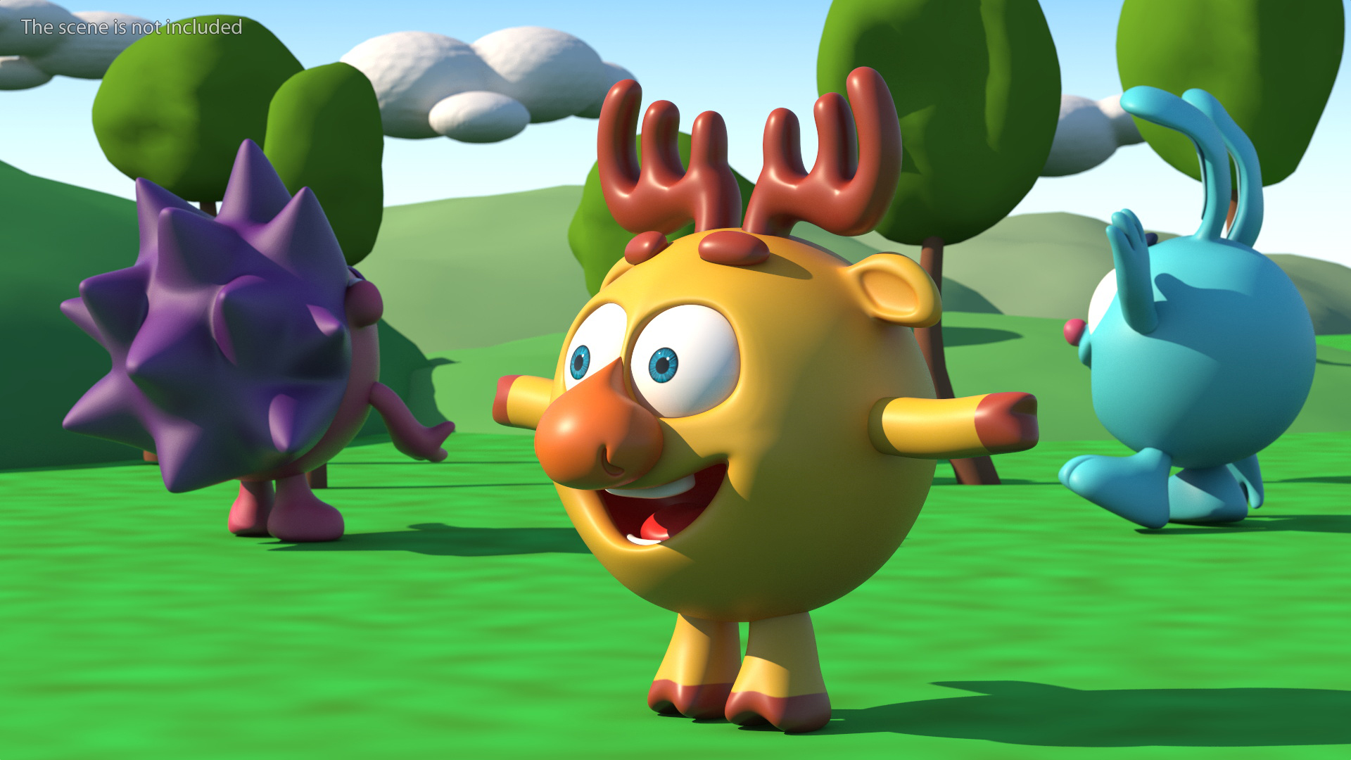 3D Dokko Character Kikoriki Rigged