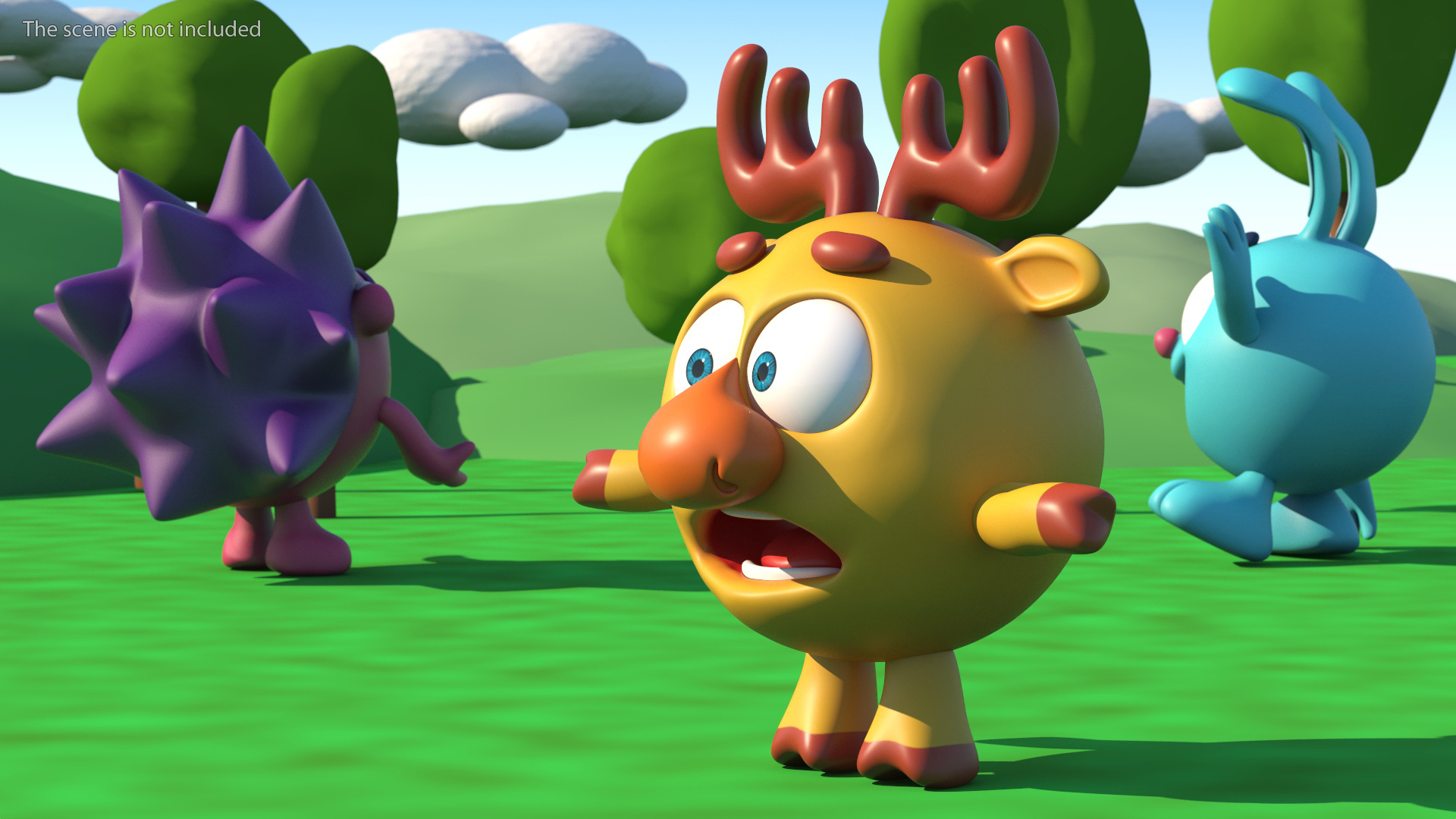 3D Dokko Character Kikoriki Rigged
