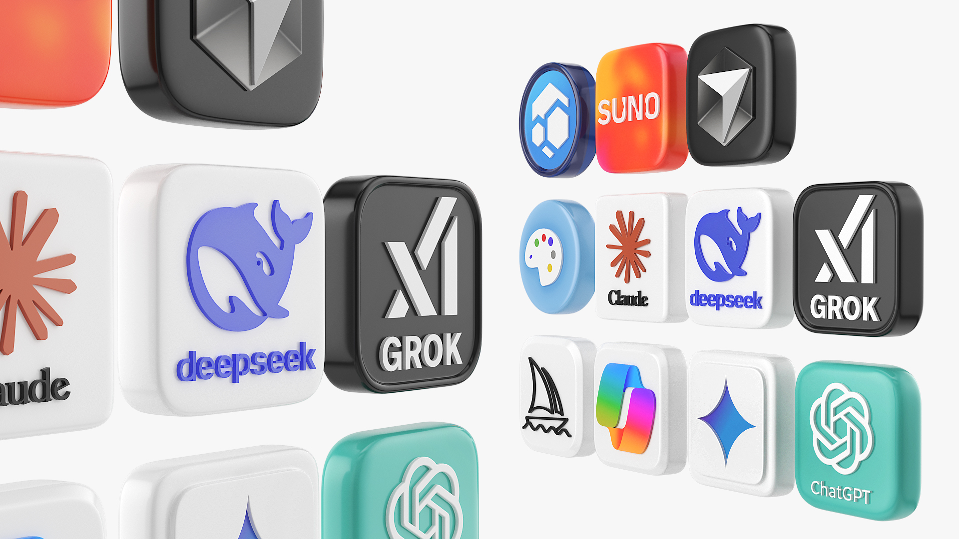 AI App Icons Set Multicolor, view 2
