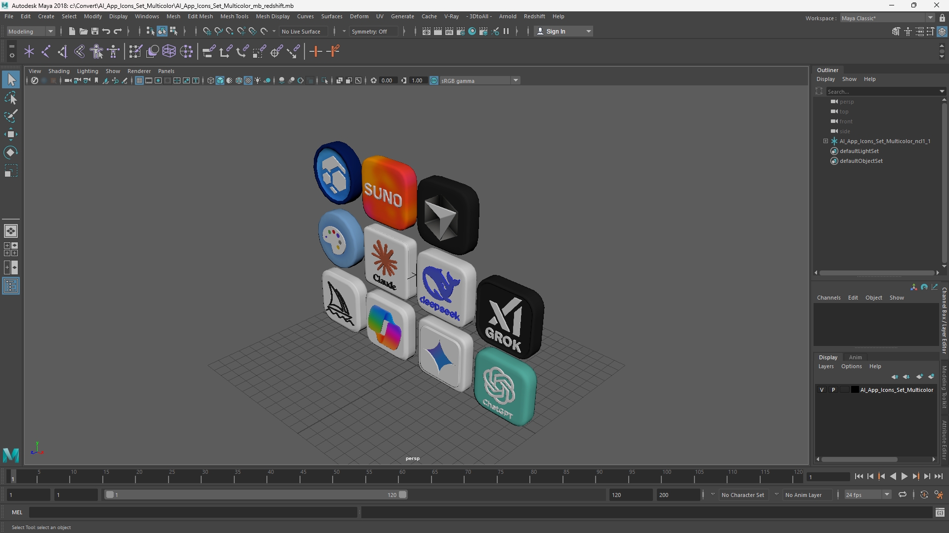 AI App Icons Set Multicolor, view 10