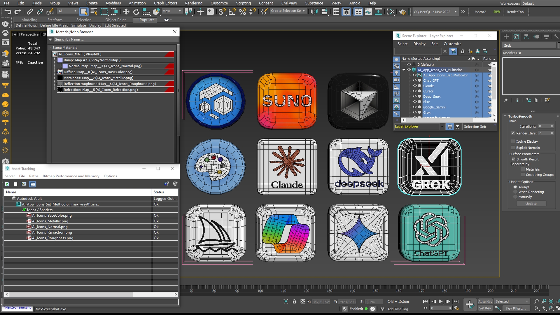 AI App Icons Set Multicolor, view 8