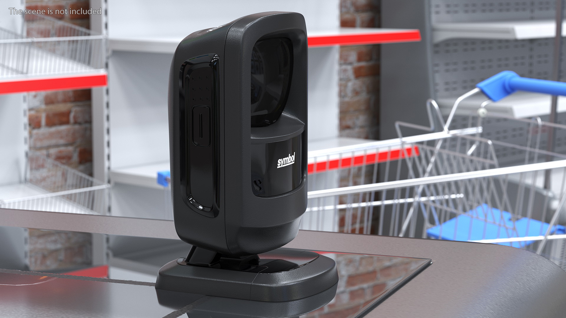 Zebra Hands Free Barcode Scanner 3D