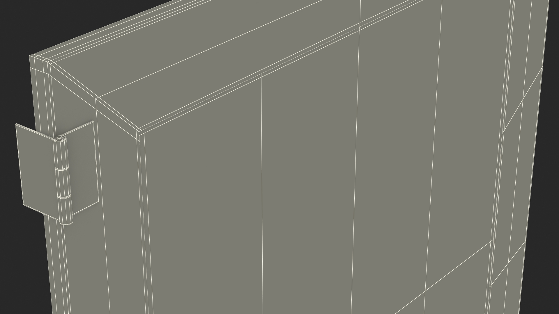 3D model Perforated Metal Door with Key