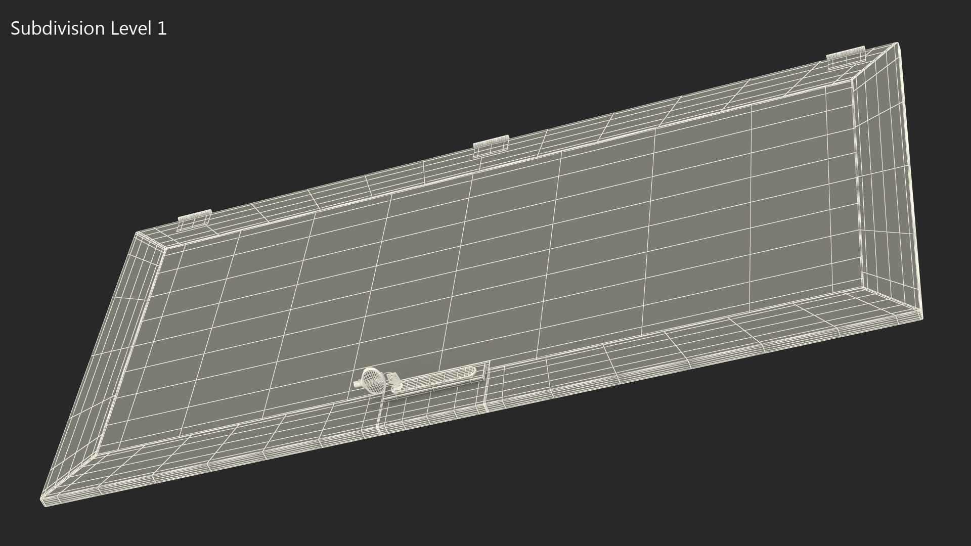 3D model Perforated Metal Door with Key