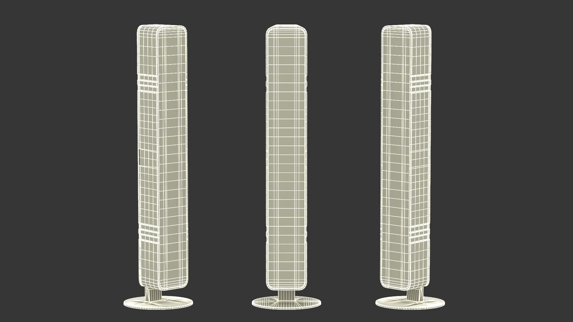 3D Vertical Dynamic Ambient Light Bar Set model