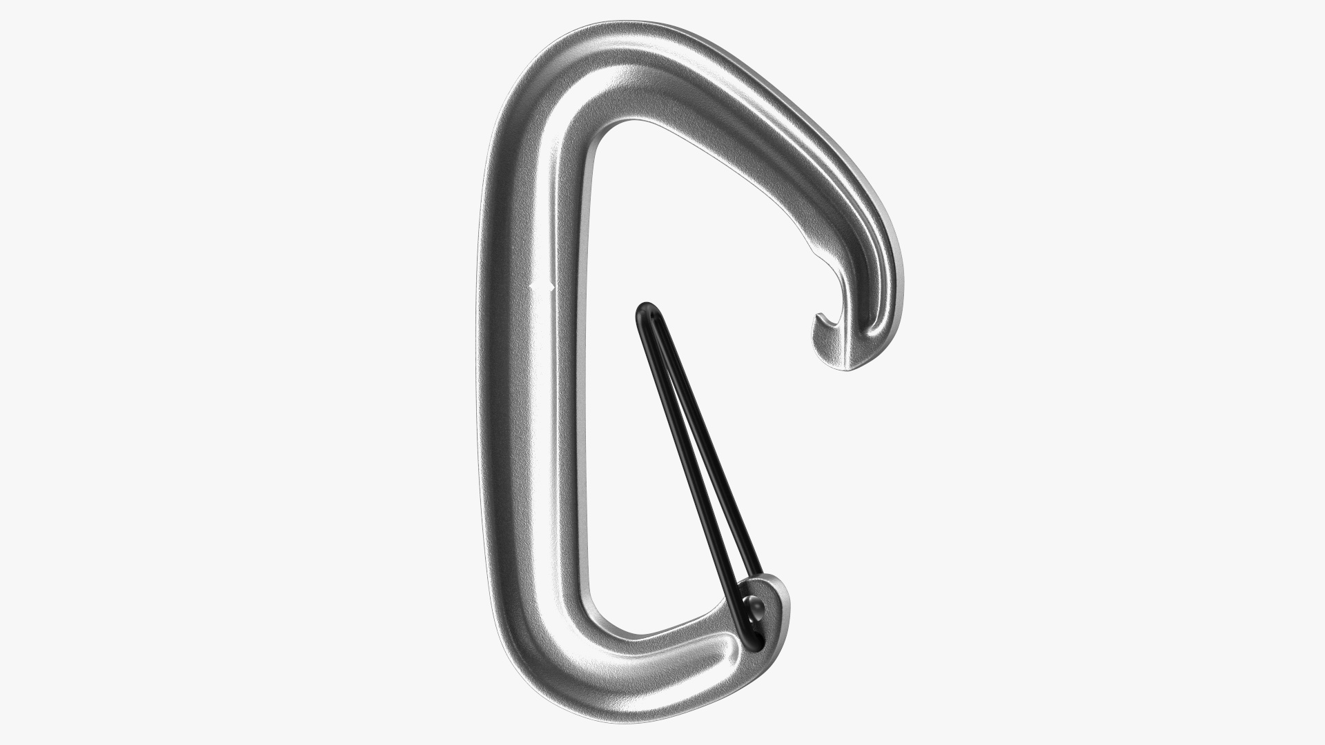 Black Diamond MiniWire Carabiner Open Grey 3D