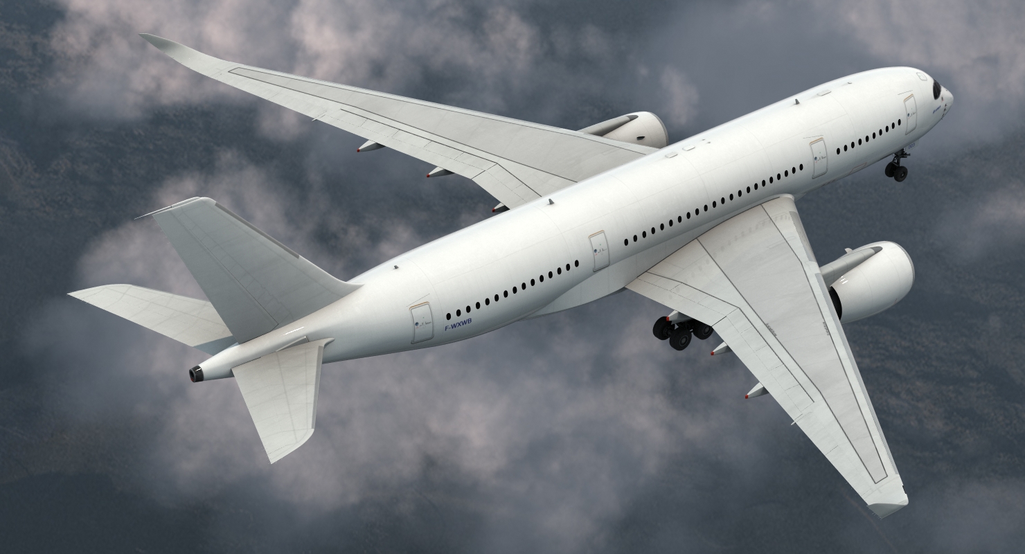 3D Airbus A350 800 Generic model