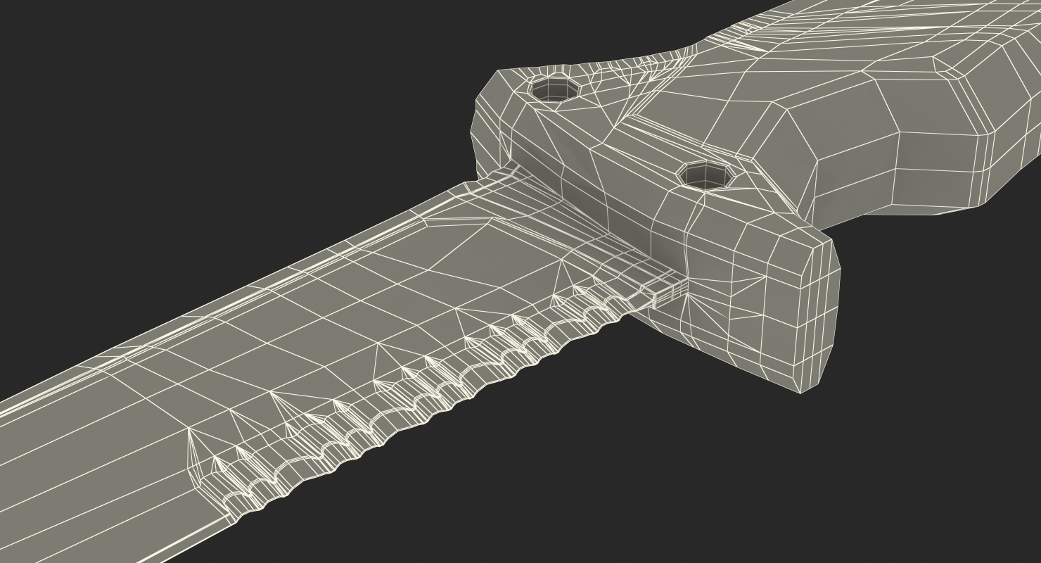 3D Tourist Knife model