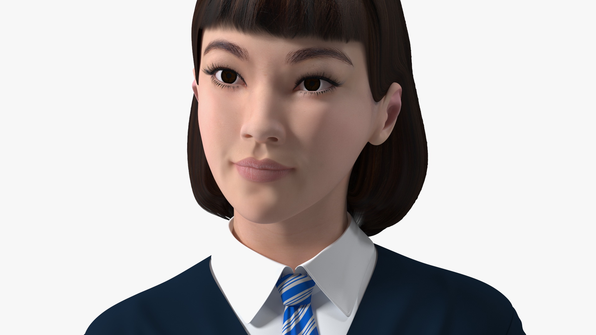 3D Chinese Schoolgirl model