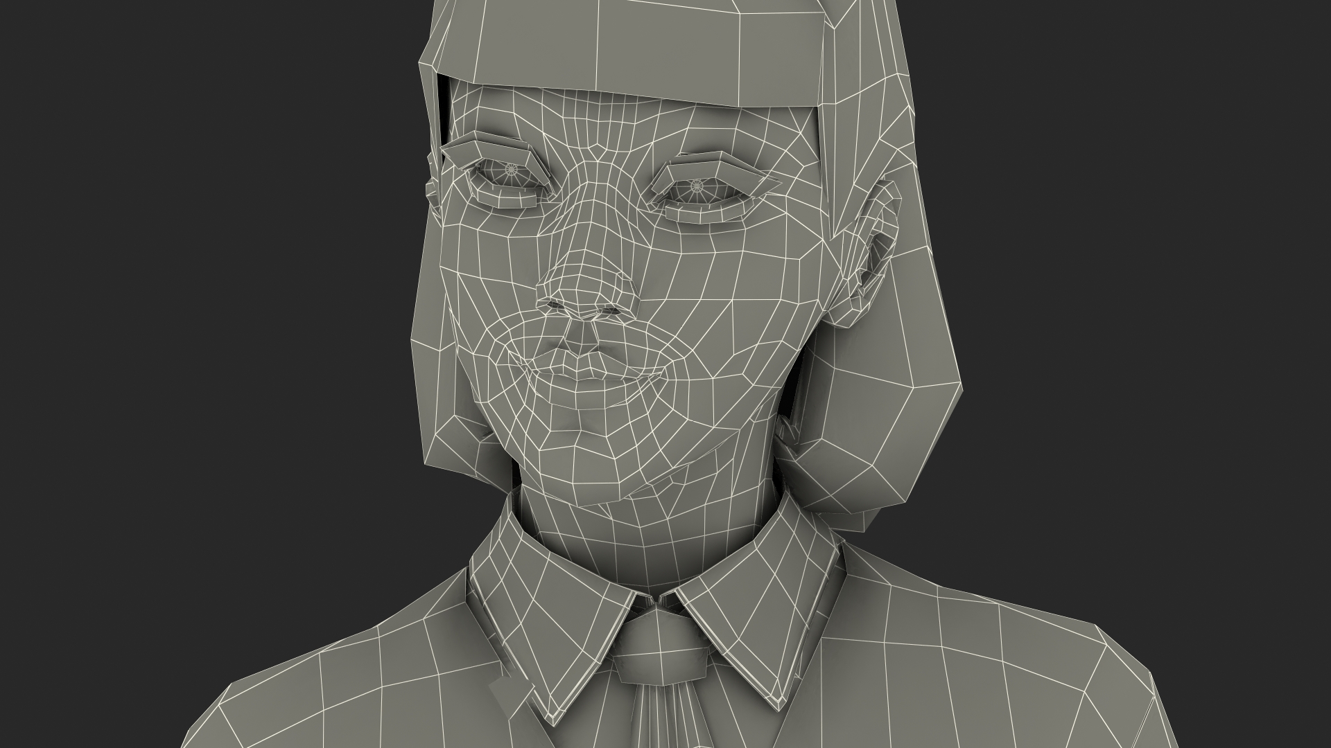 3D Chinese Schoolgirl model