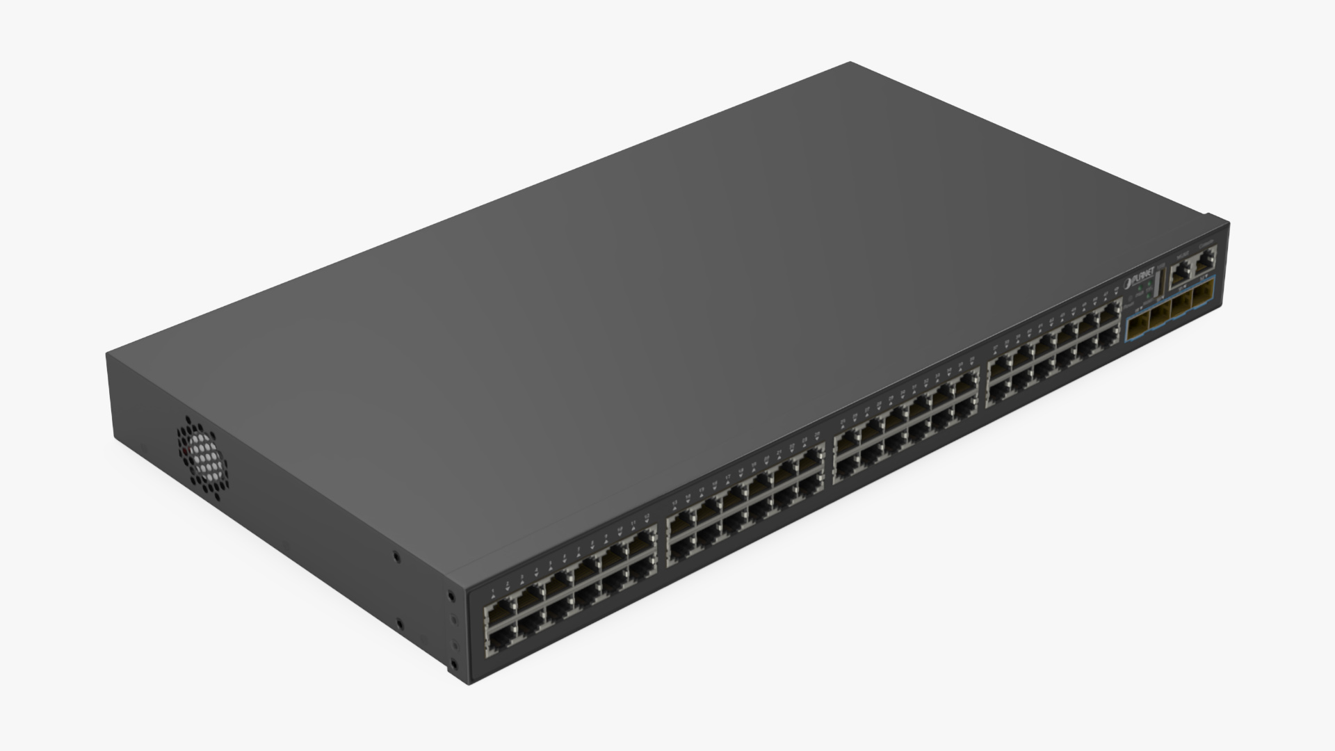 3D model Network Switch Planet 48 Ports