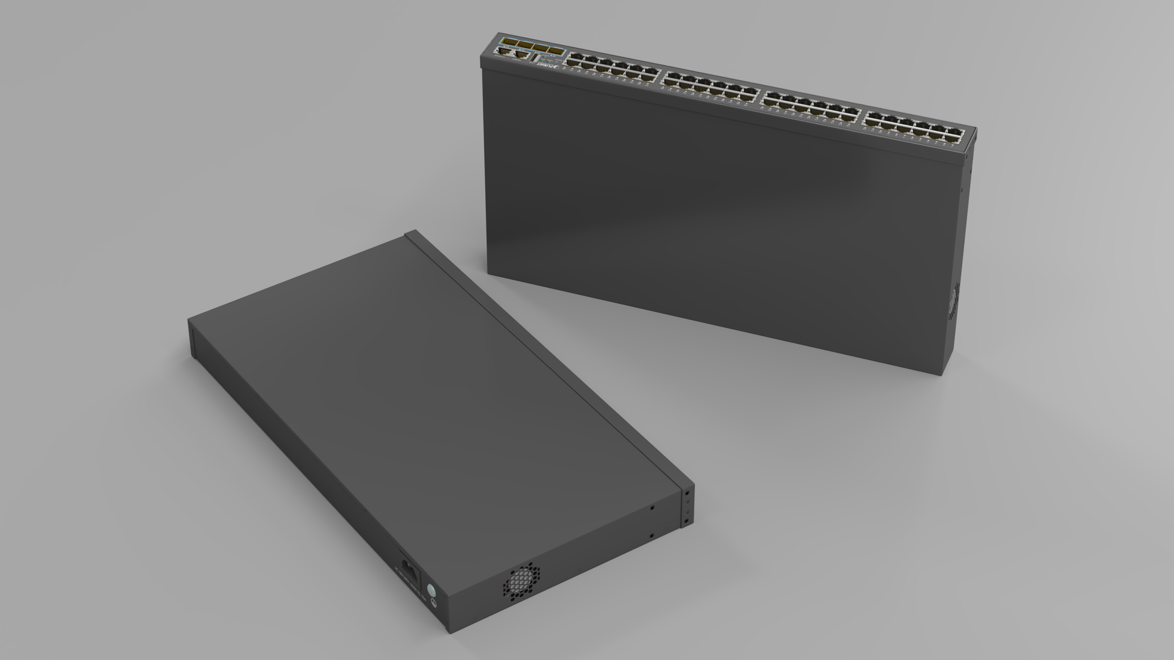 3D model Network Switch Planet 48 Ports