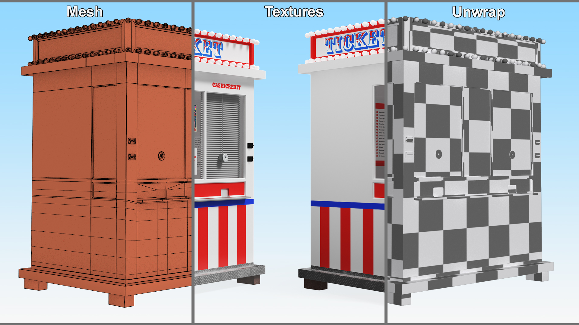 3D model Ticket Booth Classic