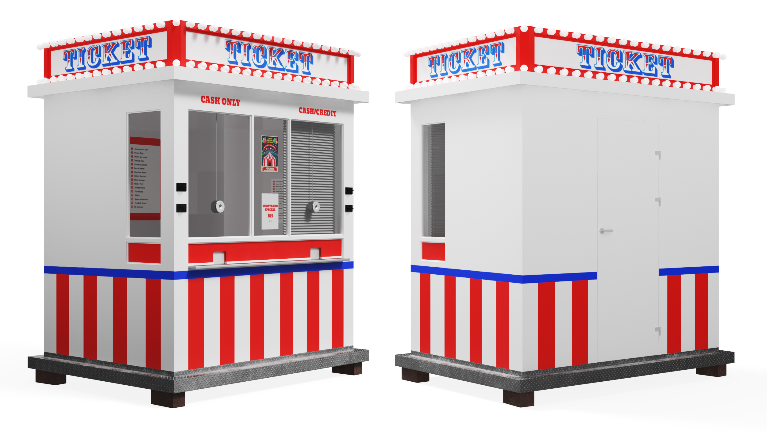 3D model Ticket Booth Classic