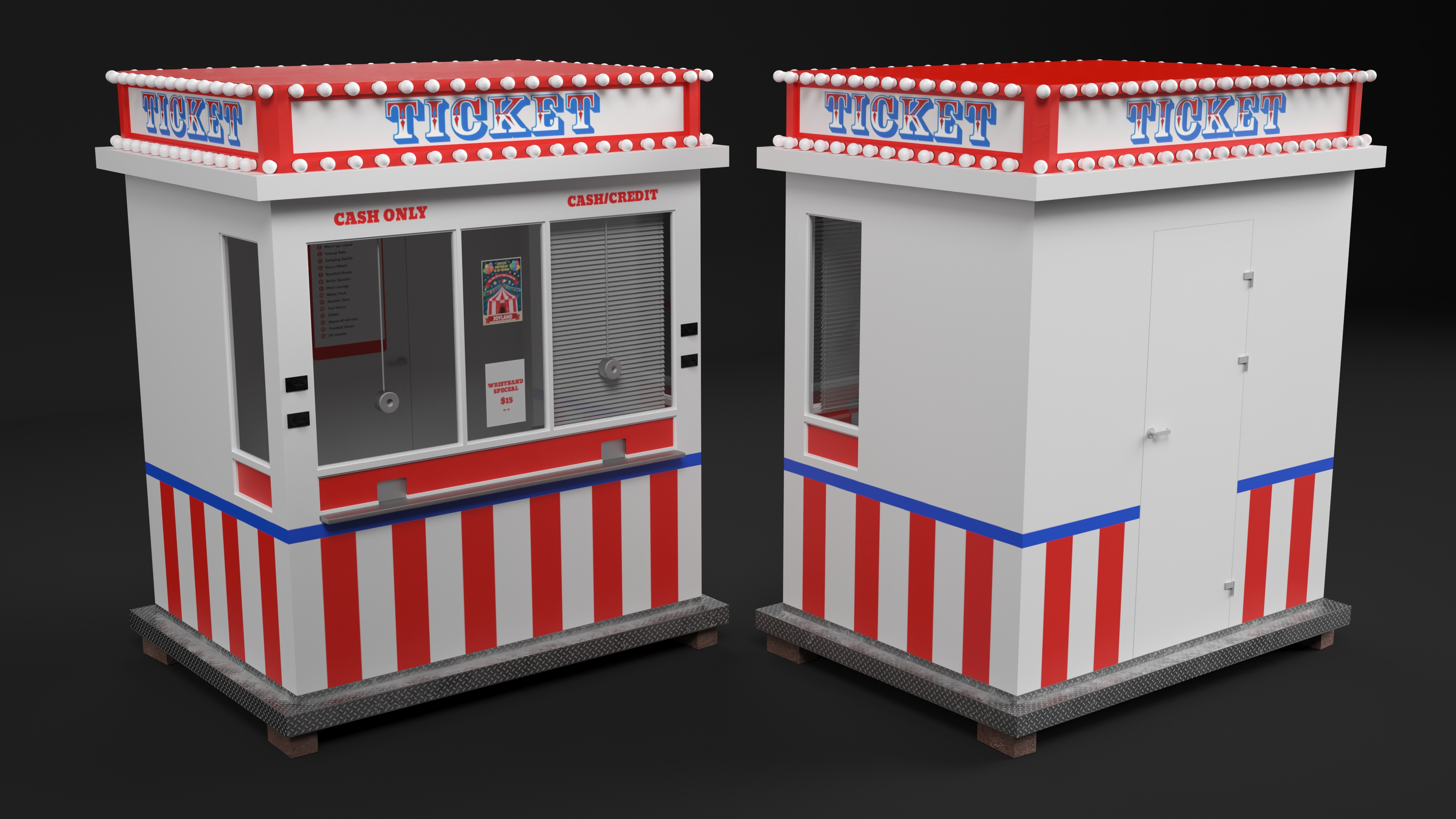 3D model Ticket Booth Classic
