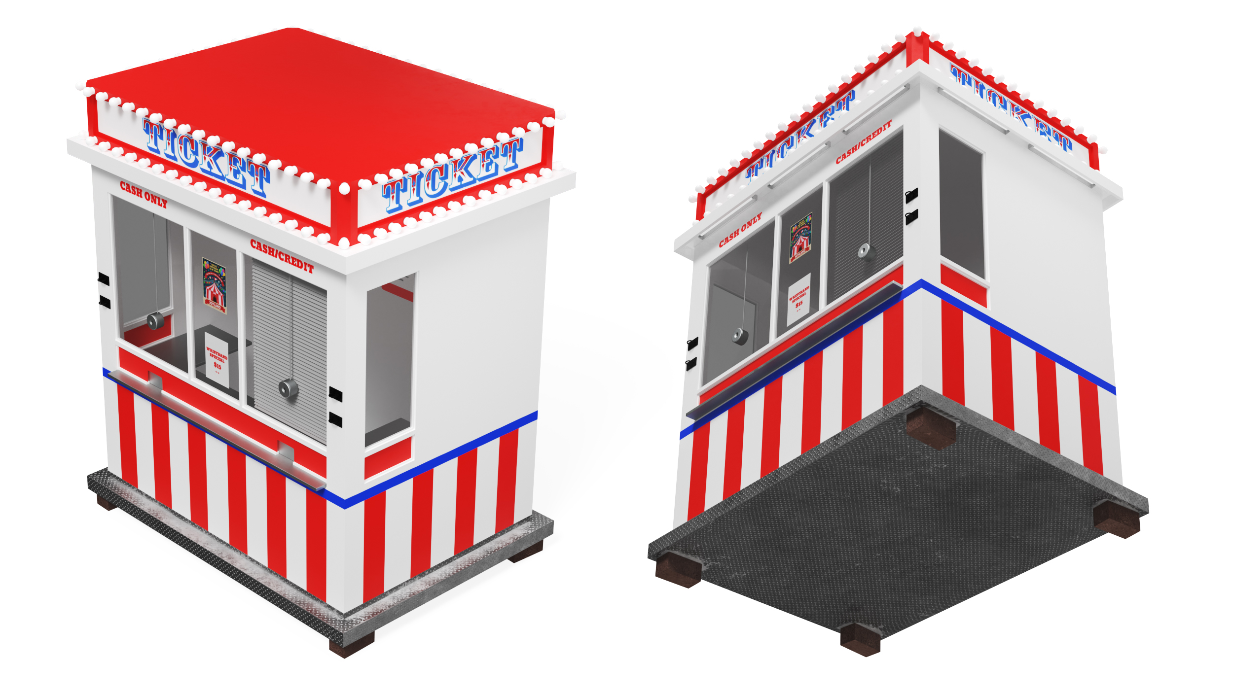 3D model Ticket Booth Classic