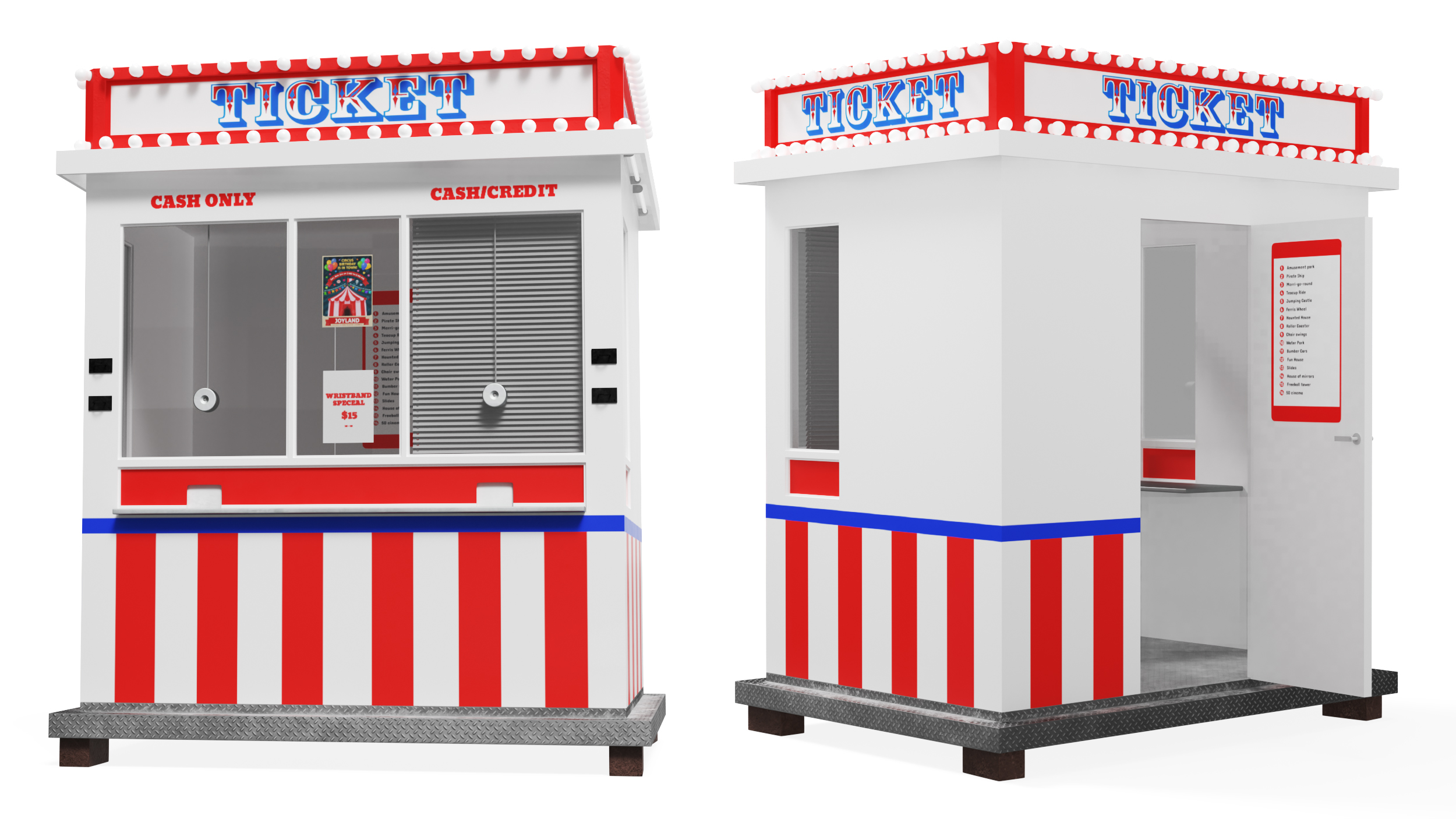 3D model Ticket Booth Classic