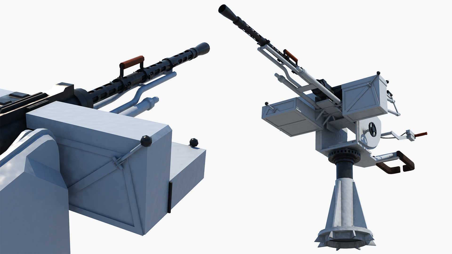 3D MTPU 14 5 mm Marine Machine Gun