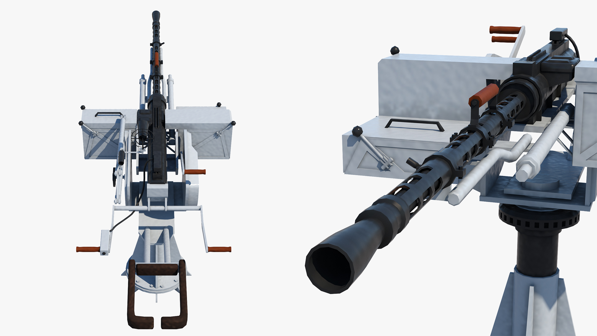 3D MTPU 14 5 mm Marine Machine Gun