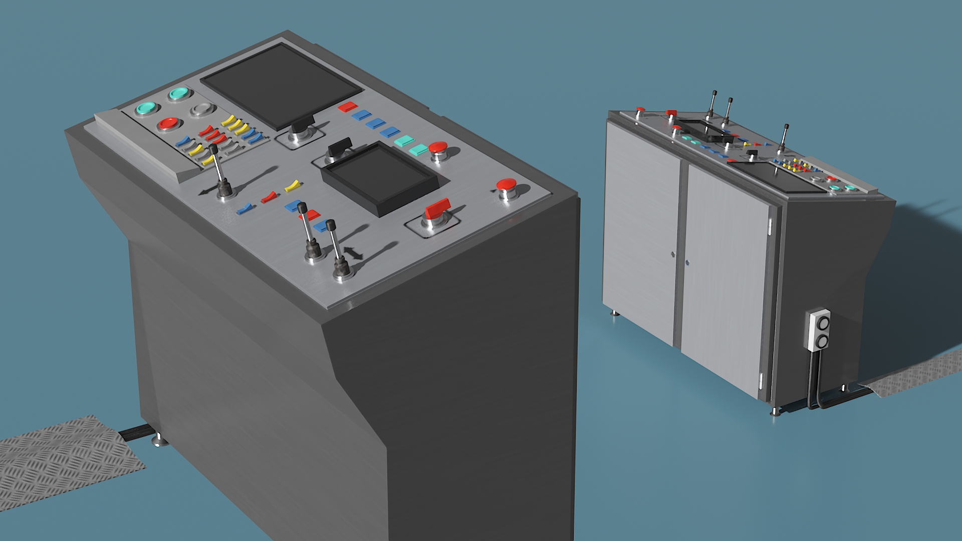 3D model Secondary Control Console