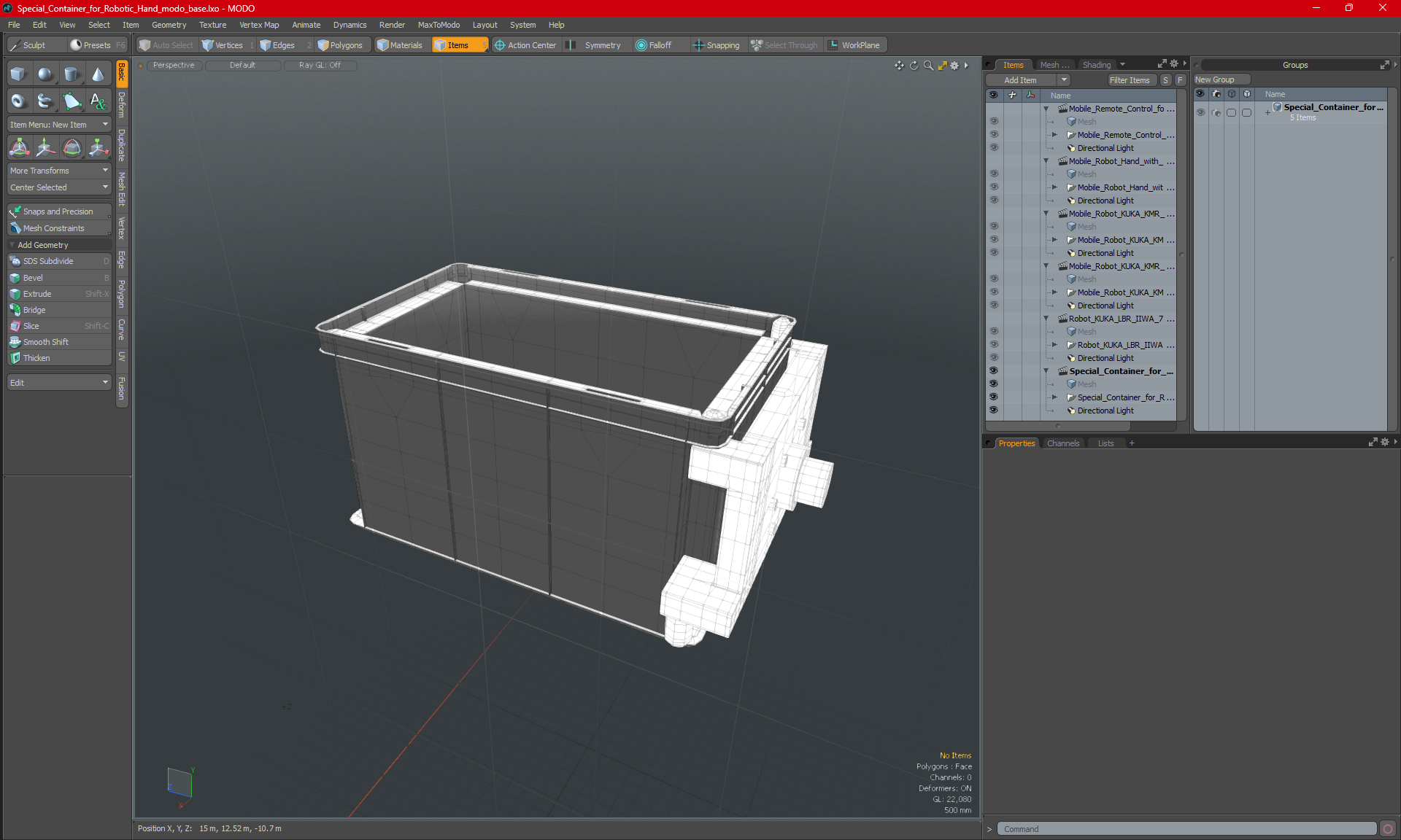 Special Container for Robotic Hand 3D model