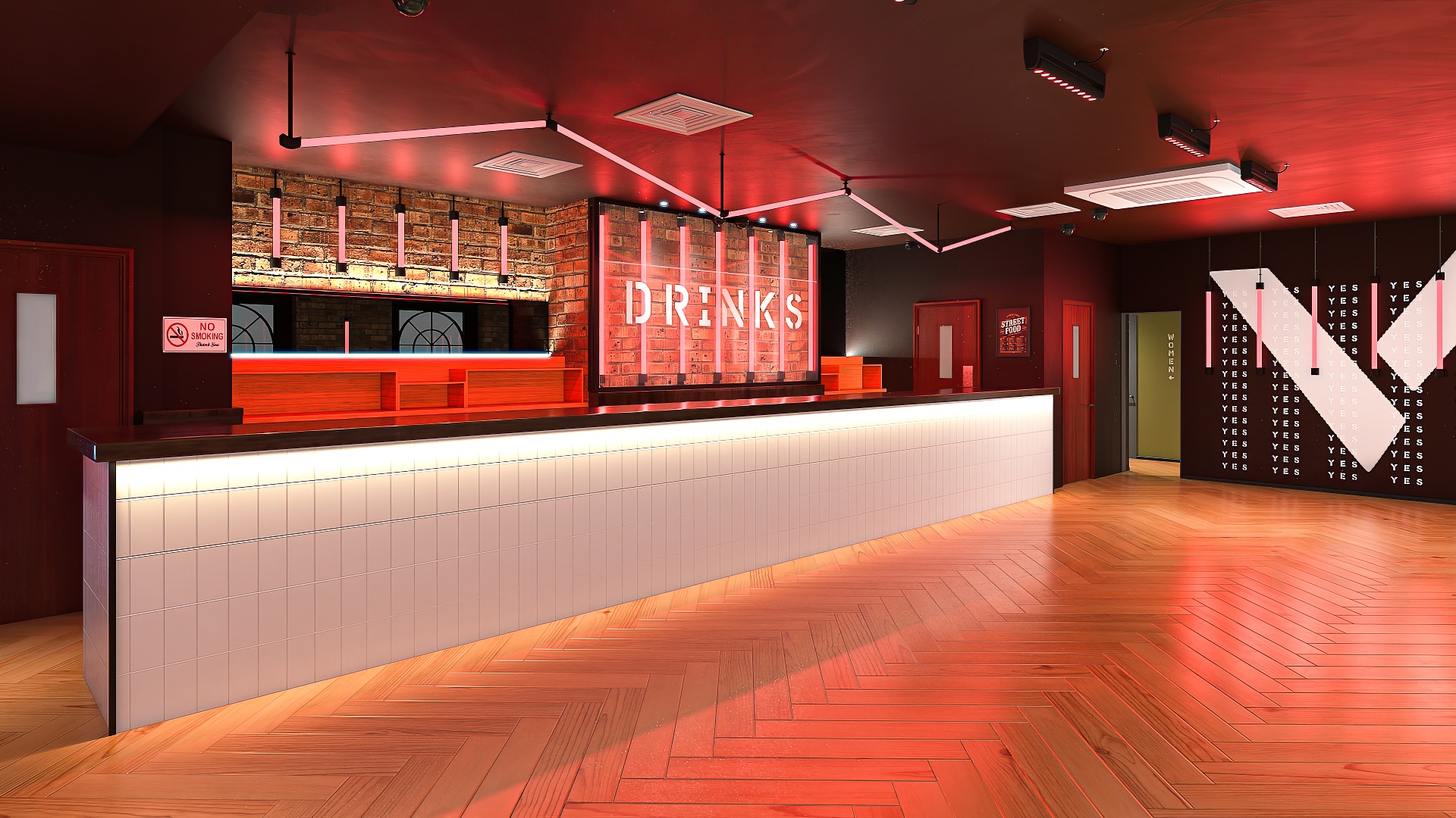 3D model Empty Bar Space