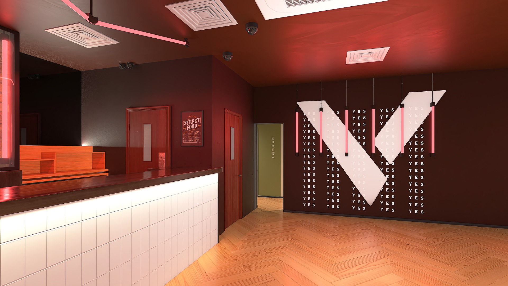 3D model Empty Bar Space